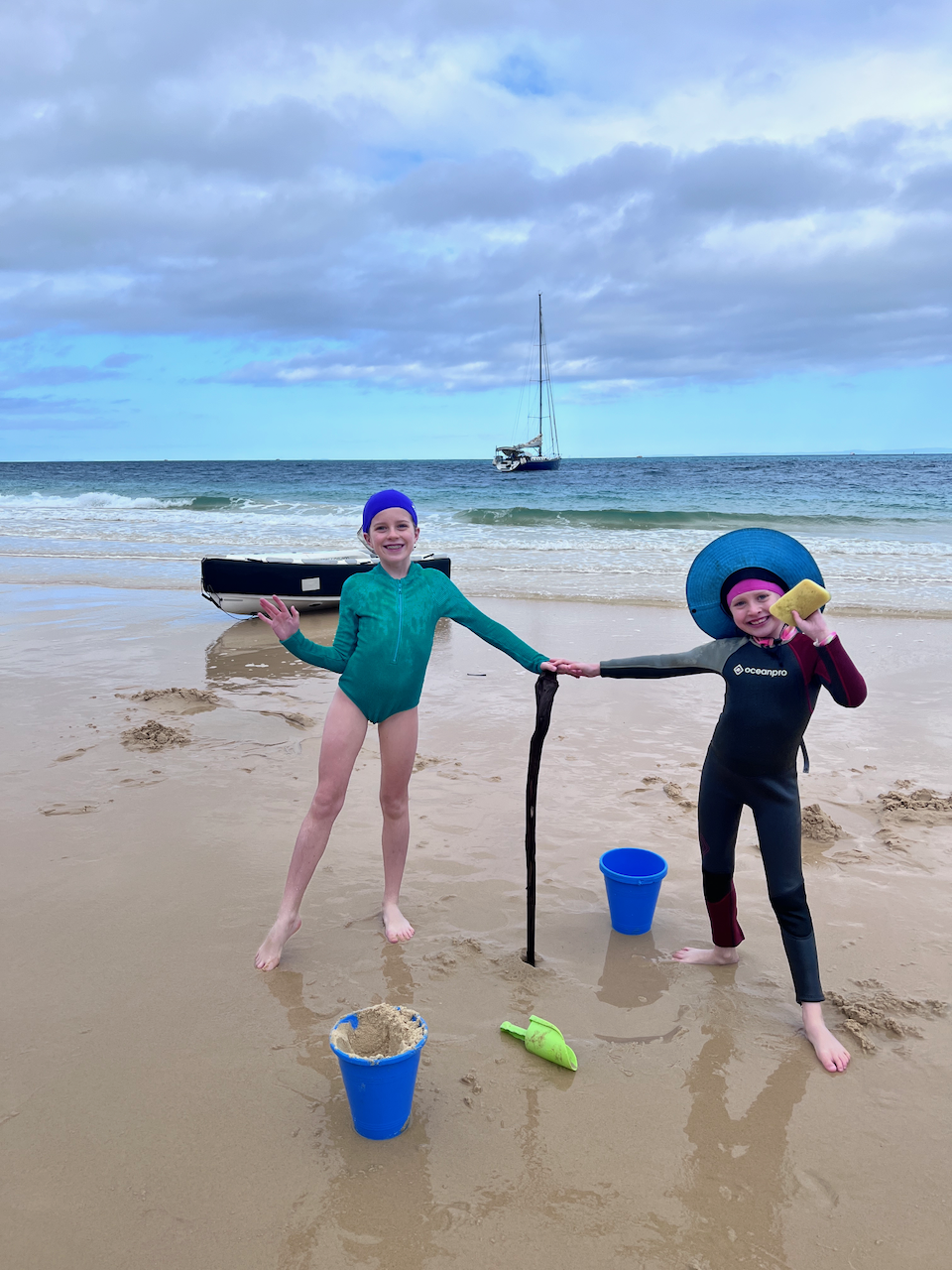You don't need much to have fun at the beach