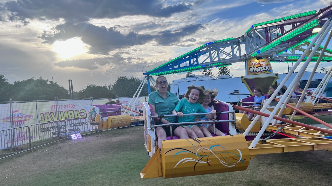 Fun on the rides