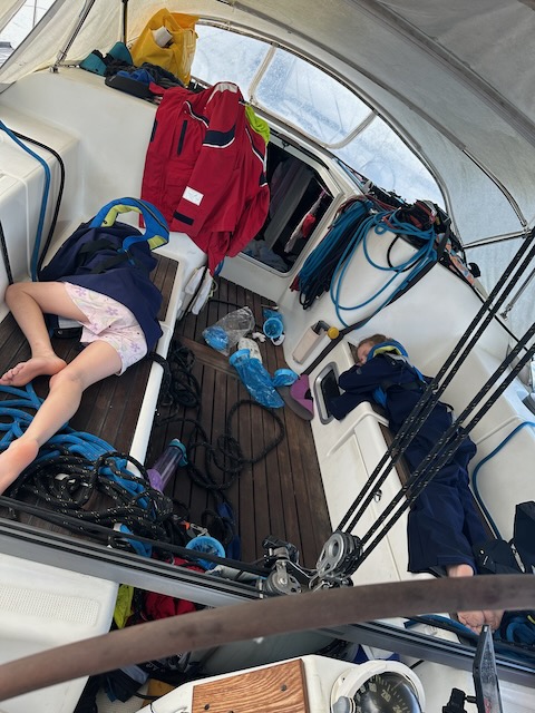 Aftermath of a rough overnight passage
