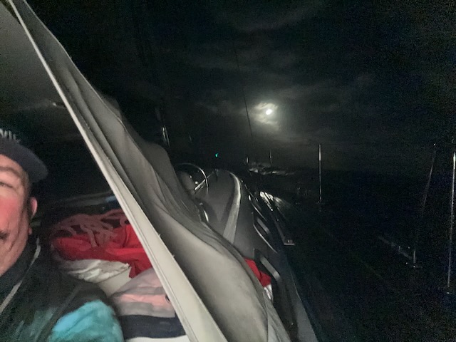 Night sailing in rough conditions
