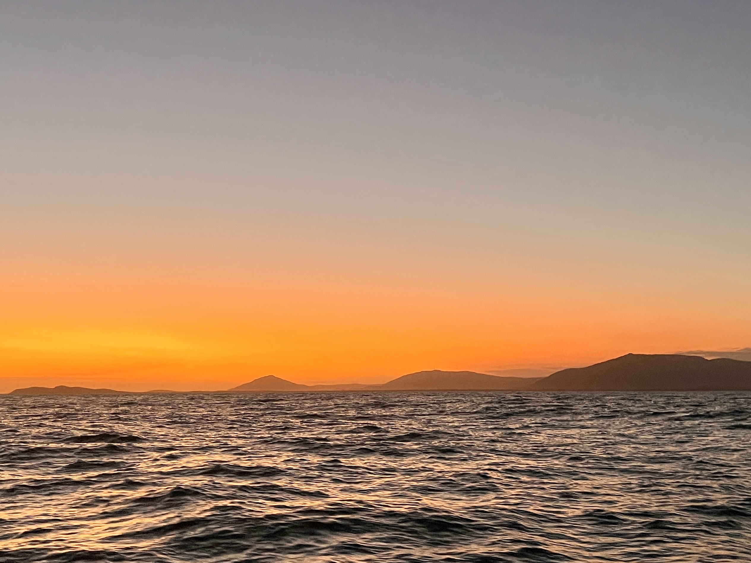 Sunset at sea