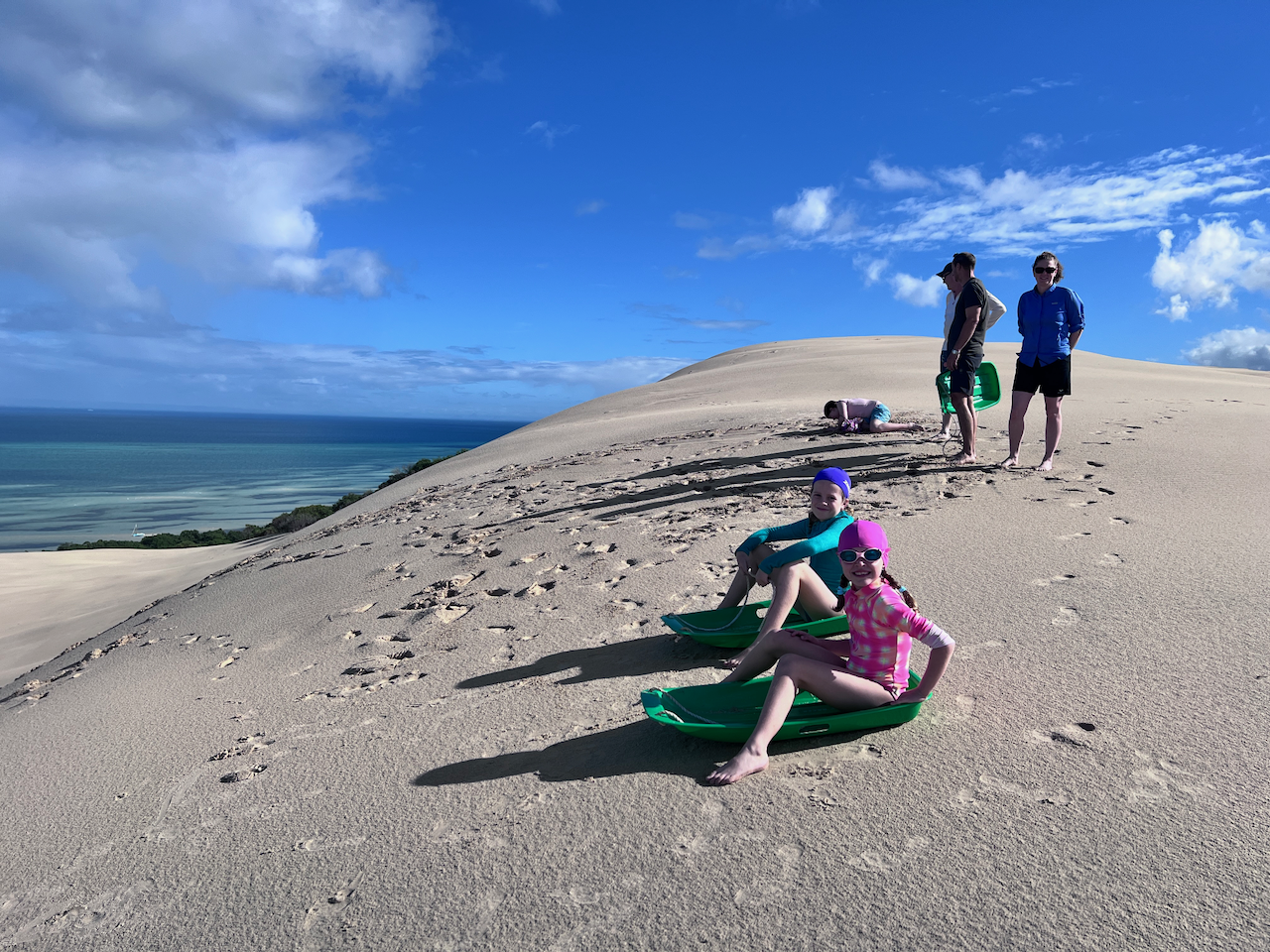 Wet sand made for fast rides