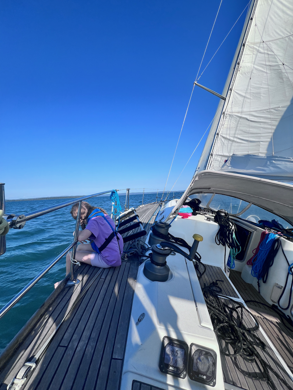 Fun sail back across to Peel