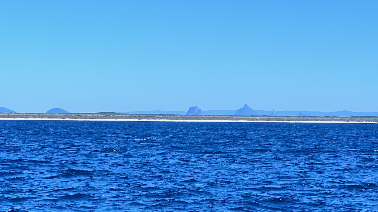 Nice view of the Glass House Mountains on the way up