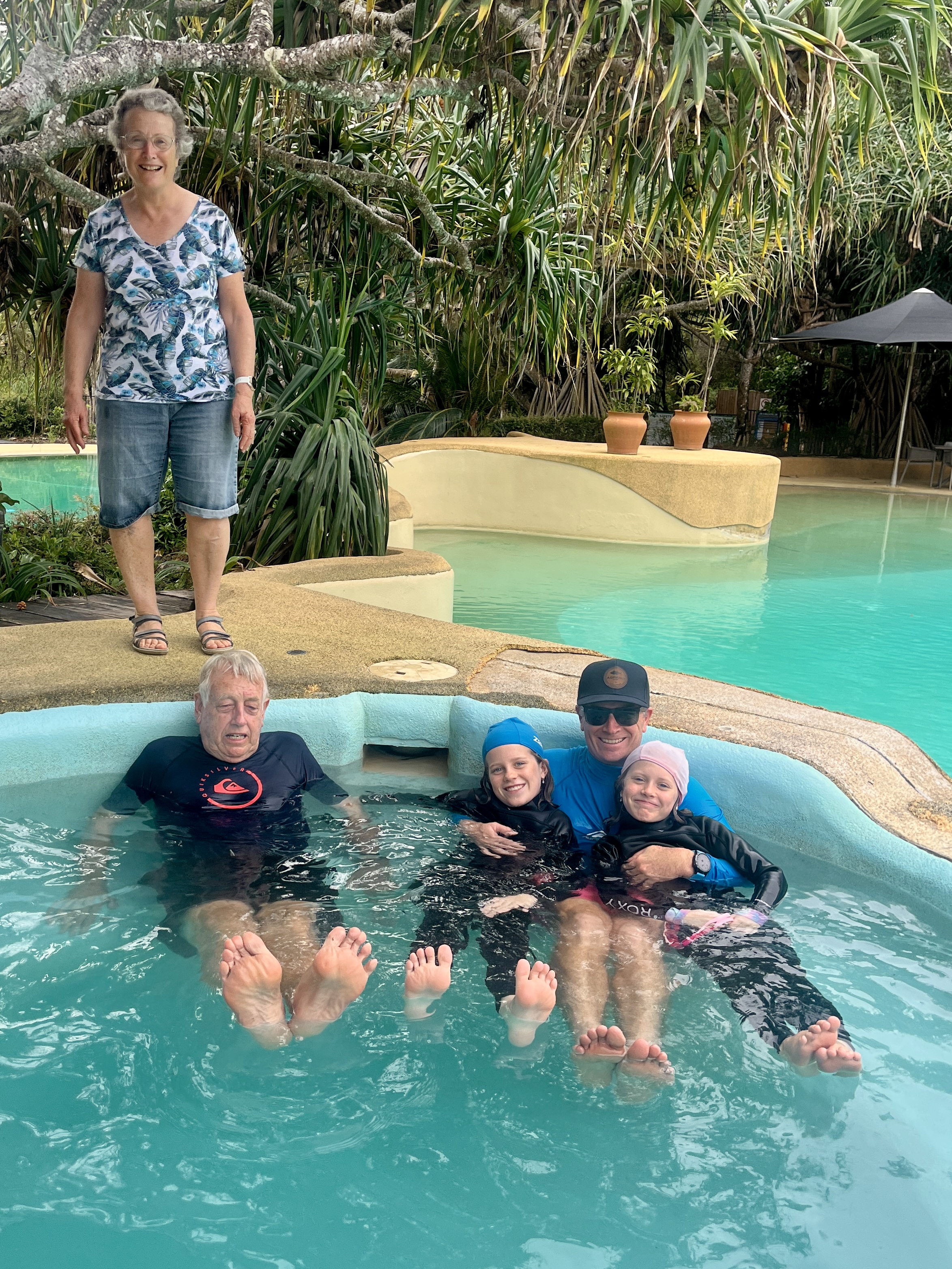 We enjoyed the hot spa - once it was hot!