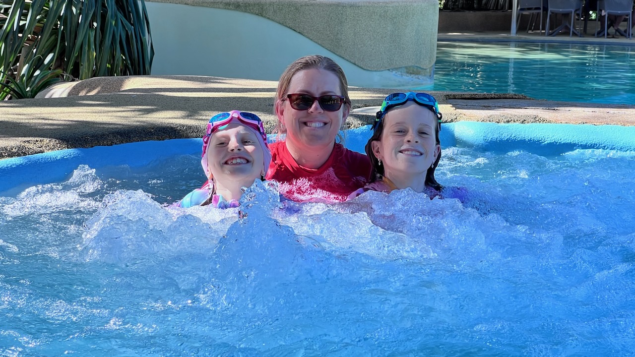 We all enjoyed the hot spa