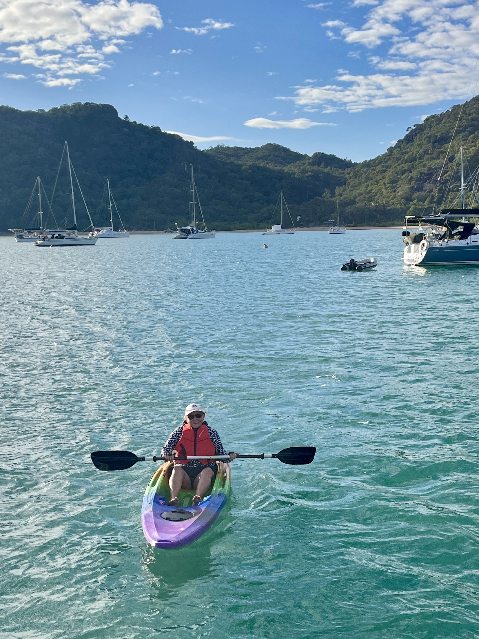 A quick paddle out for a visit