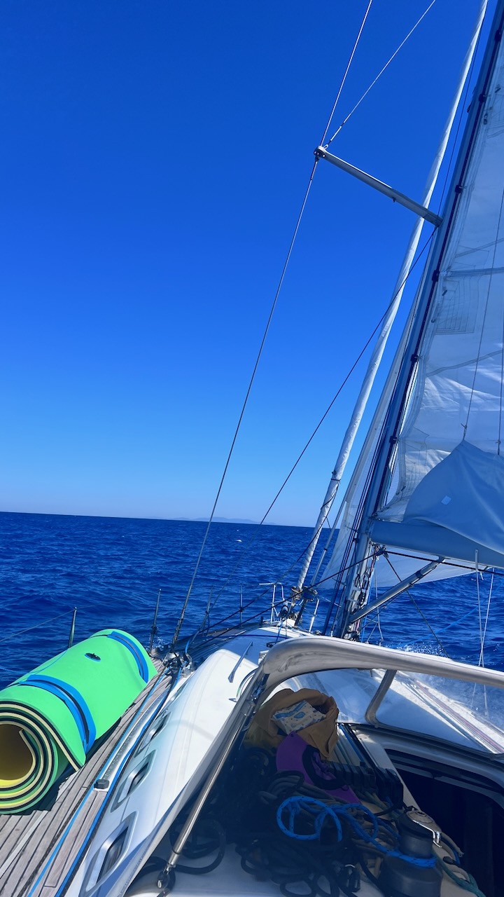 Sails up at last