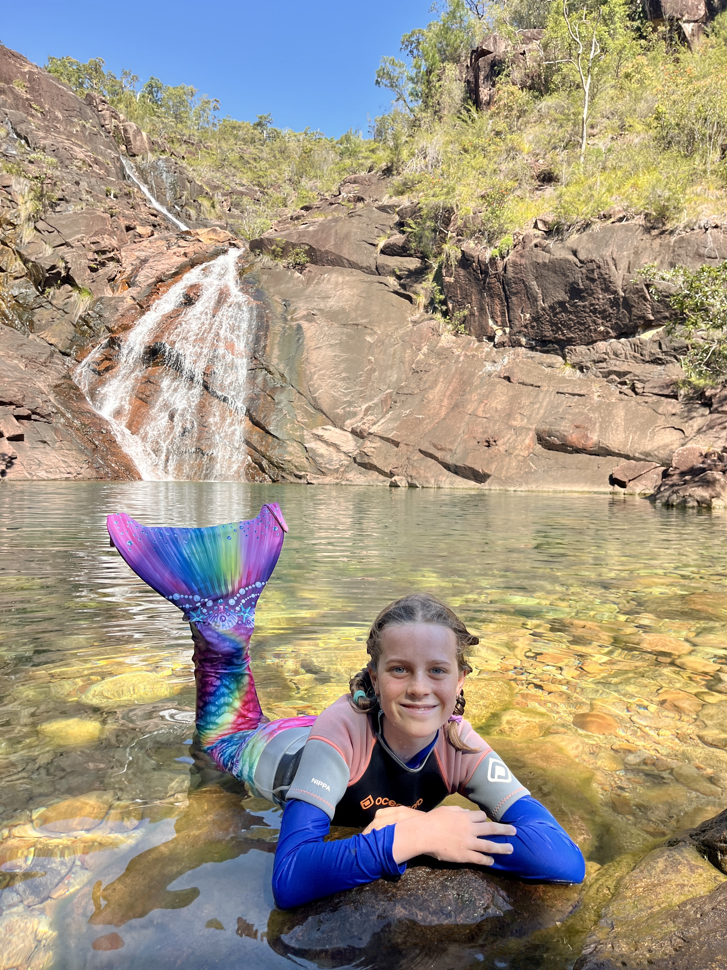 Mermaid at the falls