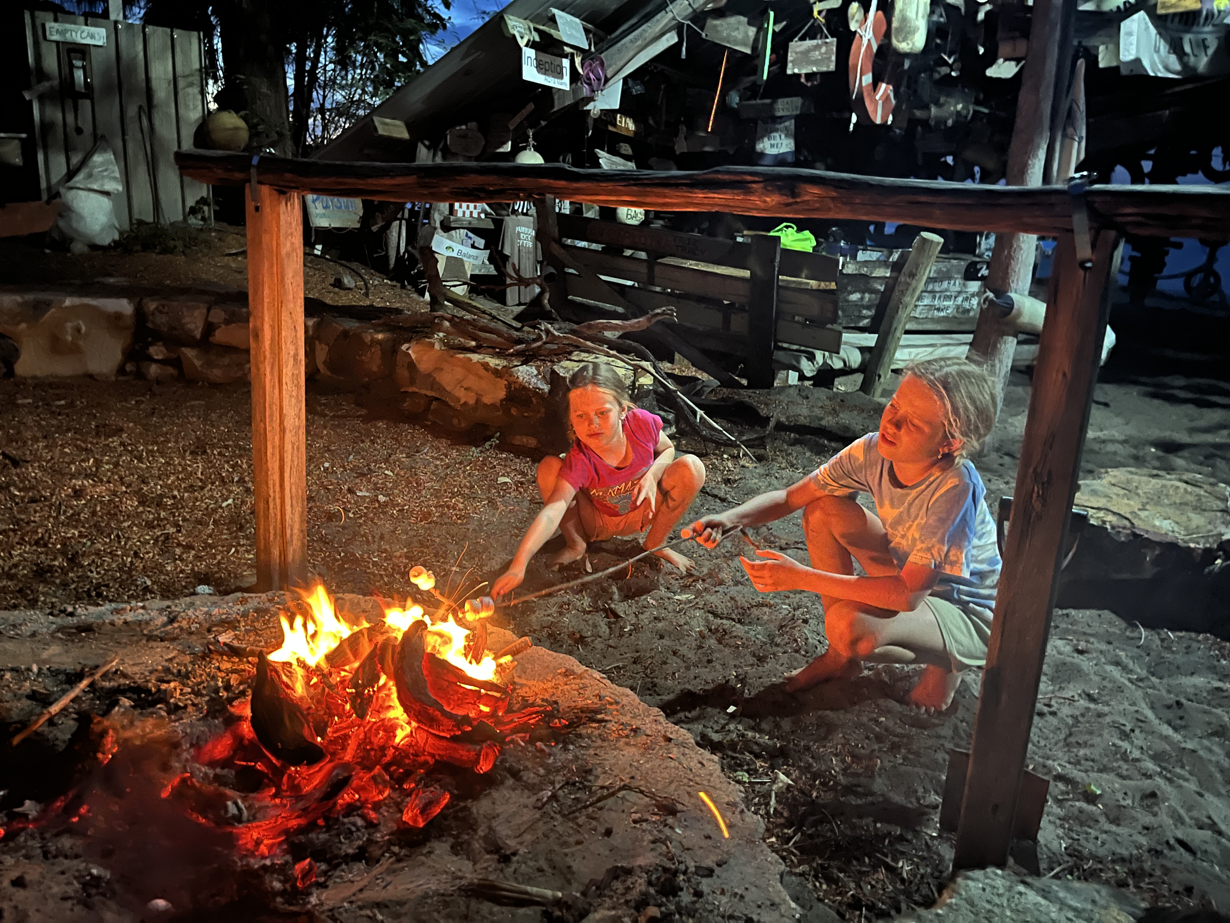 Finally got to use up some marshmallows we'd been carrying around for many months