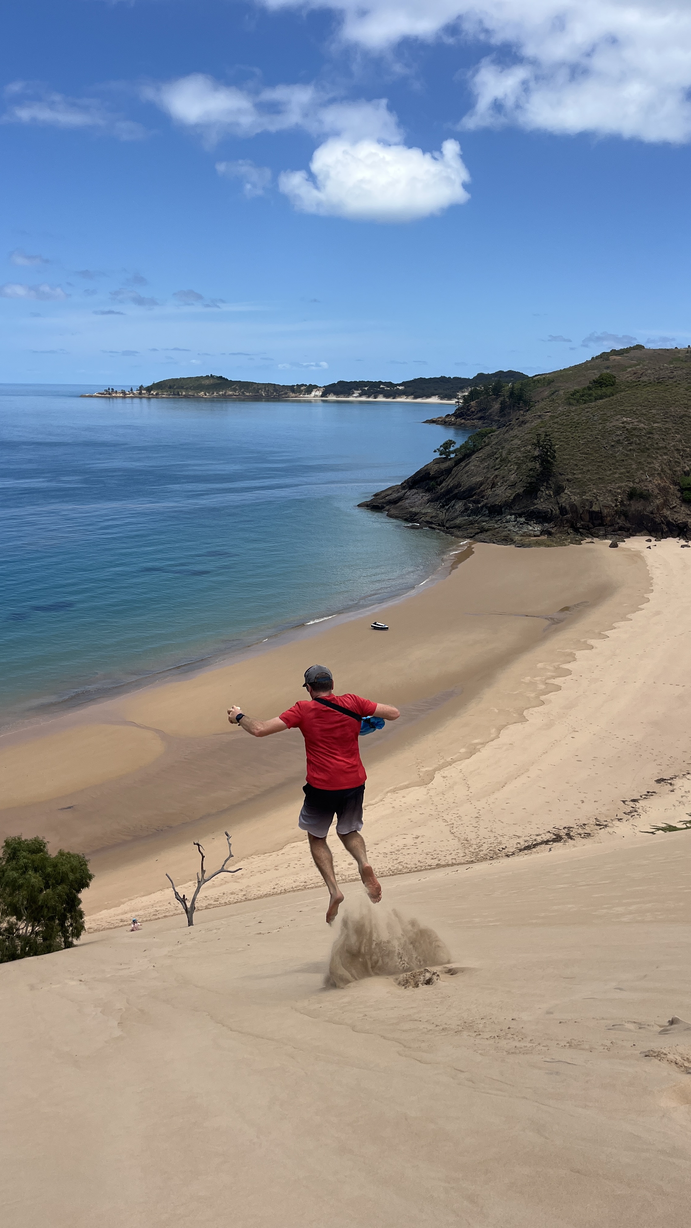 I took the quick way down