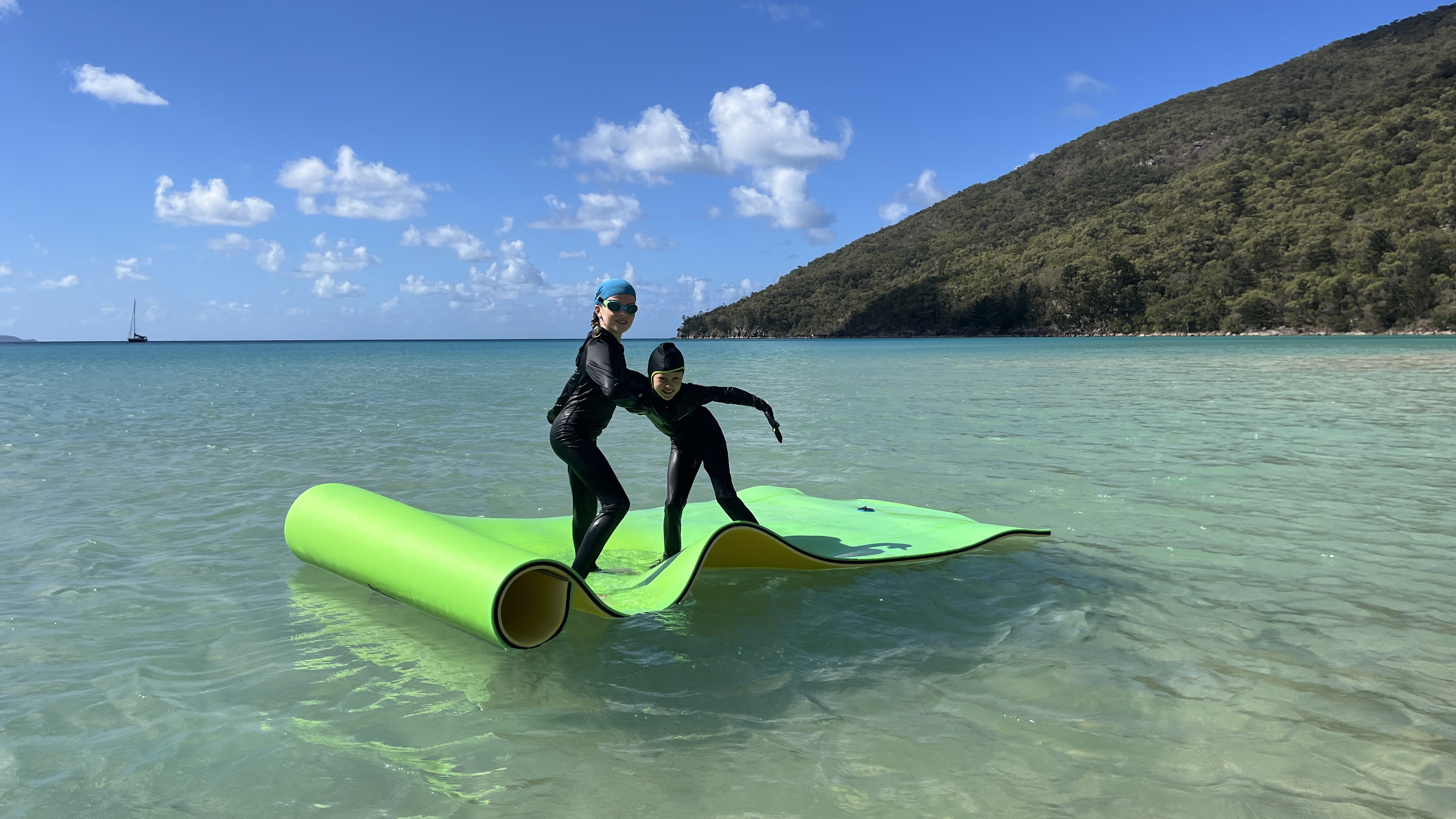 Two ninjas on the mat
