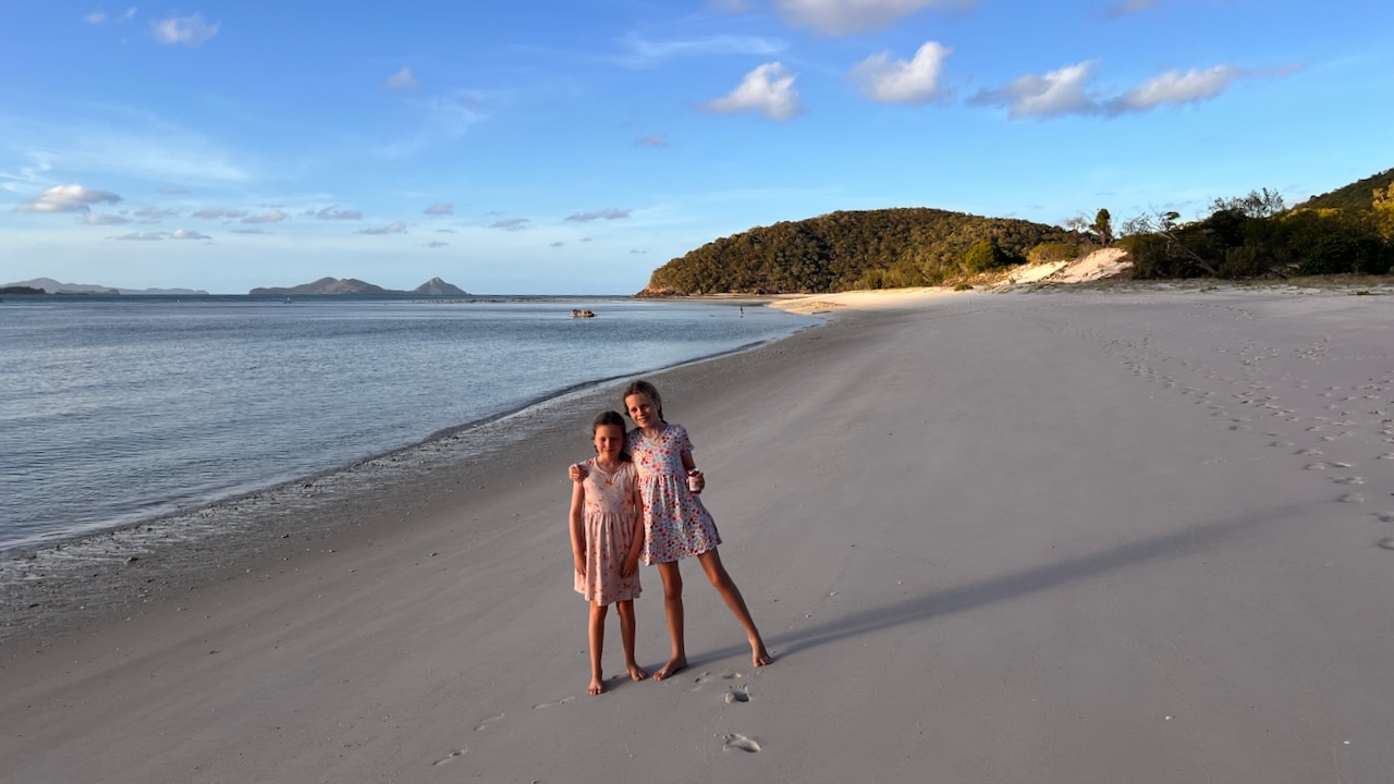 We mostly had the beach to ourselves