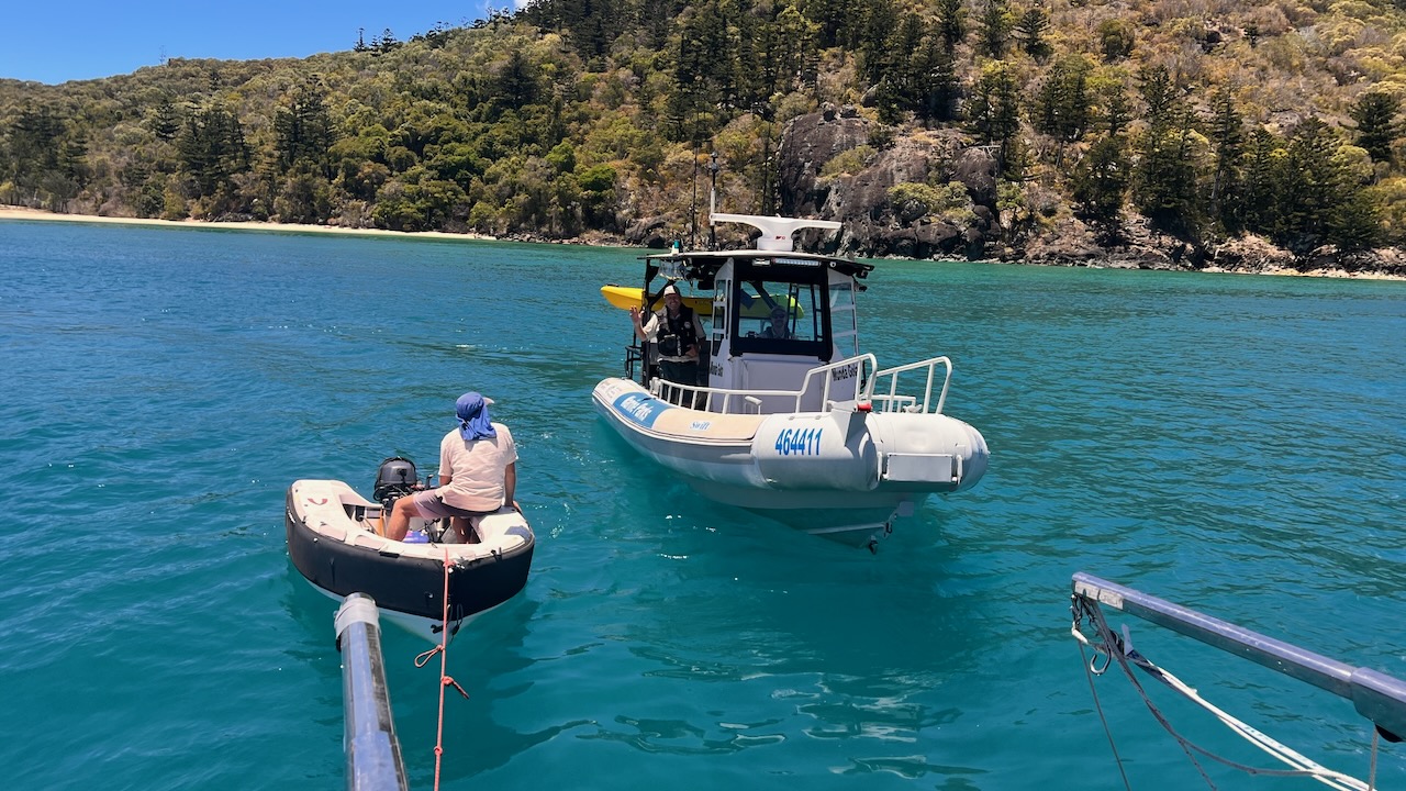 Was good to see them out and about. We did mention our run-in with SV Summer Jo!