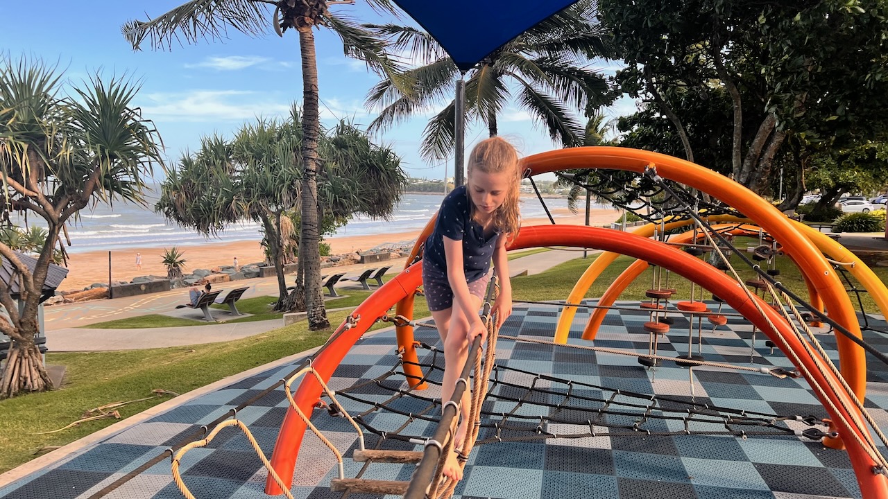 And another climb up along the boulevard near the shops