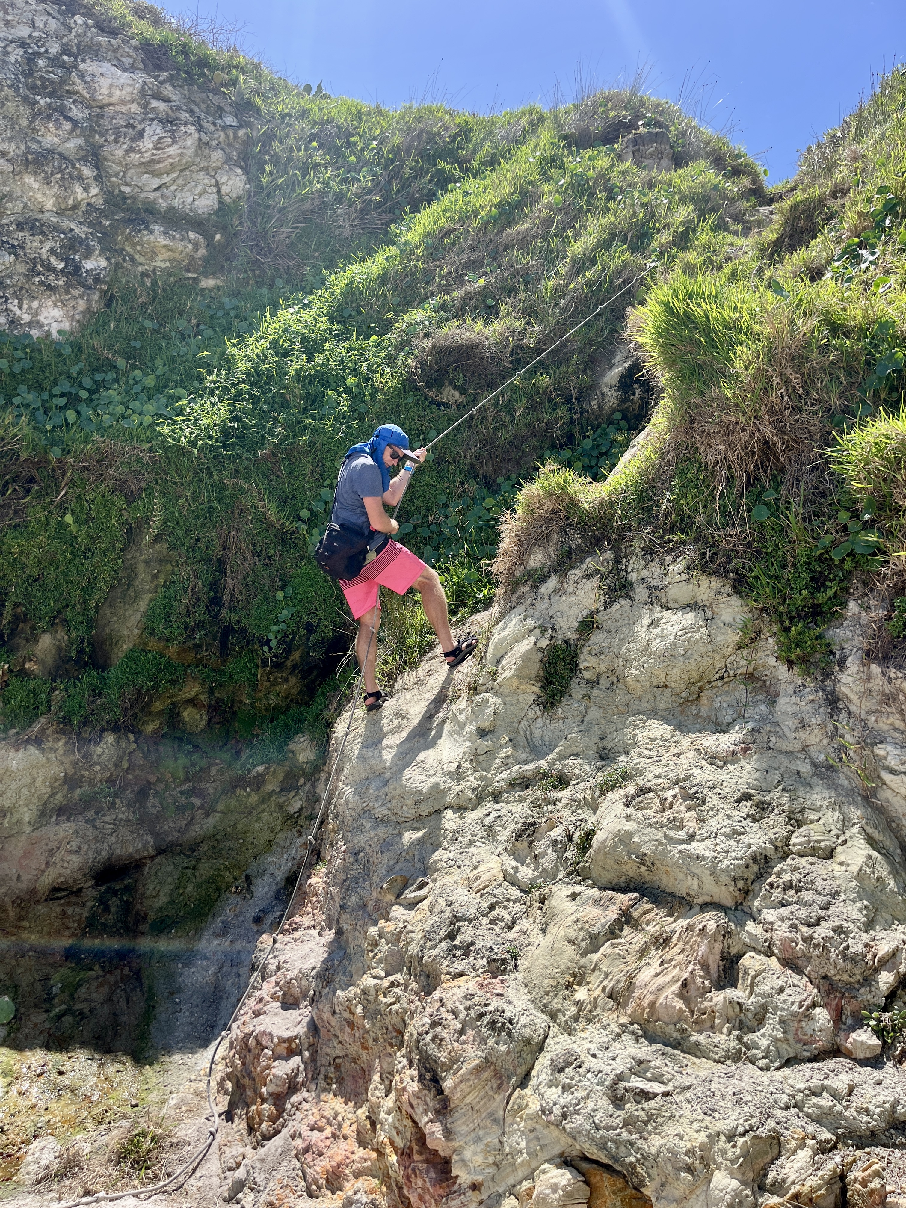 Rope was there to haul yourself to the top
