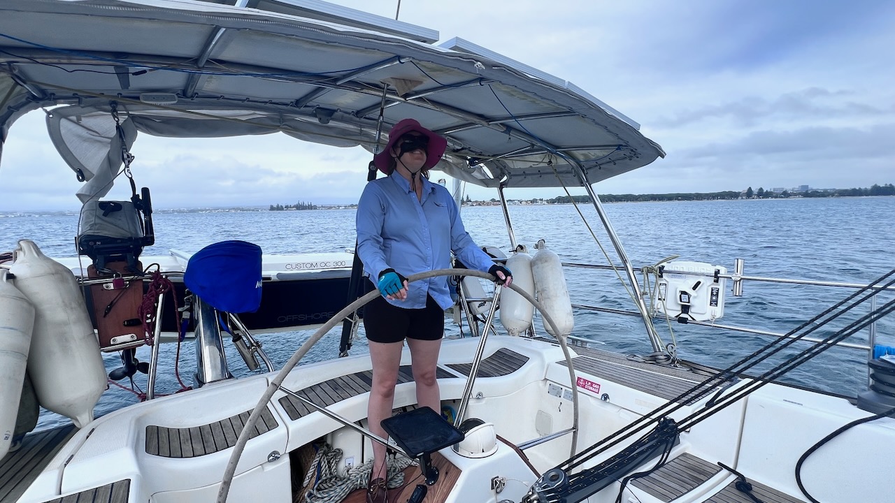 Sailed out and across Botany Bay after picking up the anchor