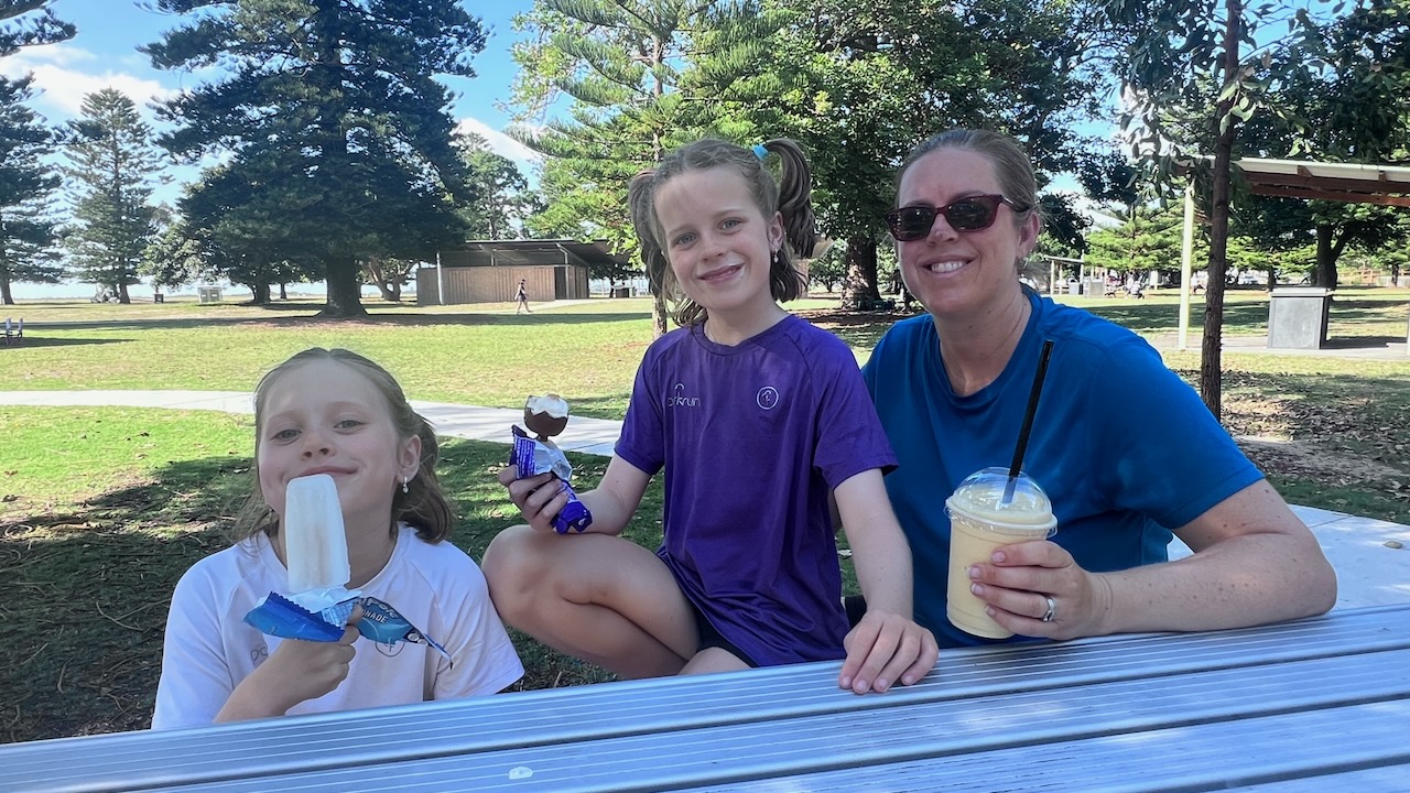 Post run rewards / refreshments