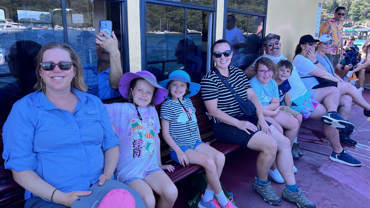 All aboard for the ride in to Circular Quay