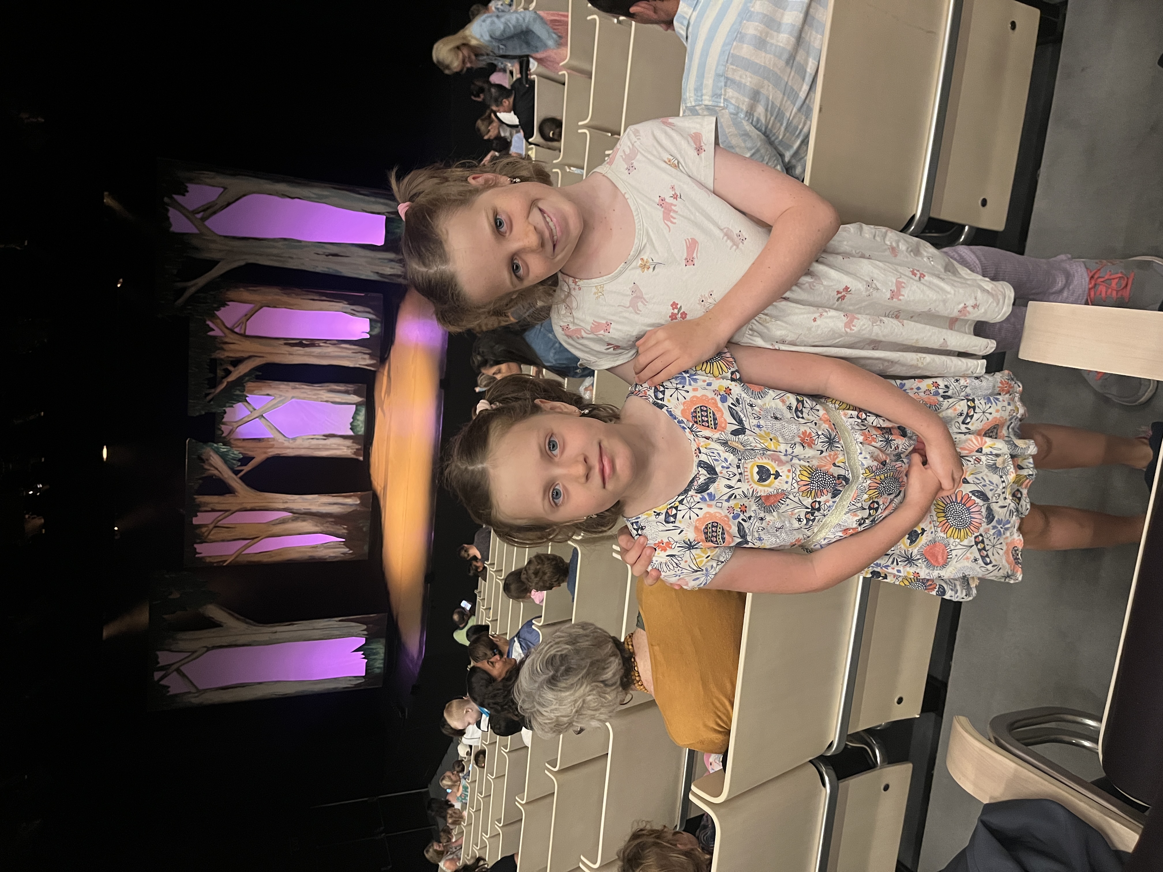 The girls enjoyed the show