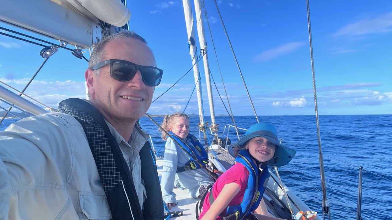 Sails down and motor on for the last 2hrs of the day