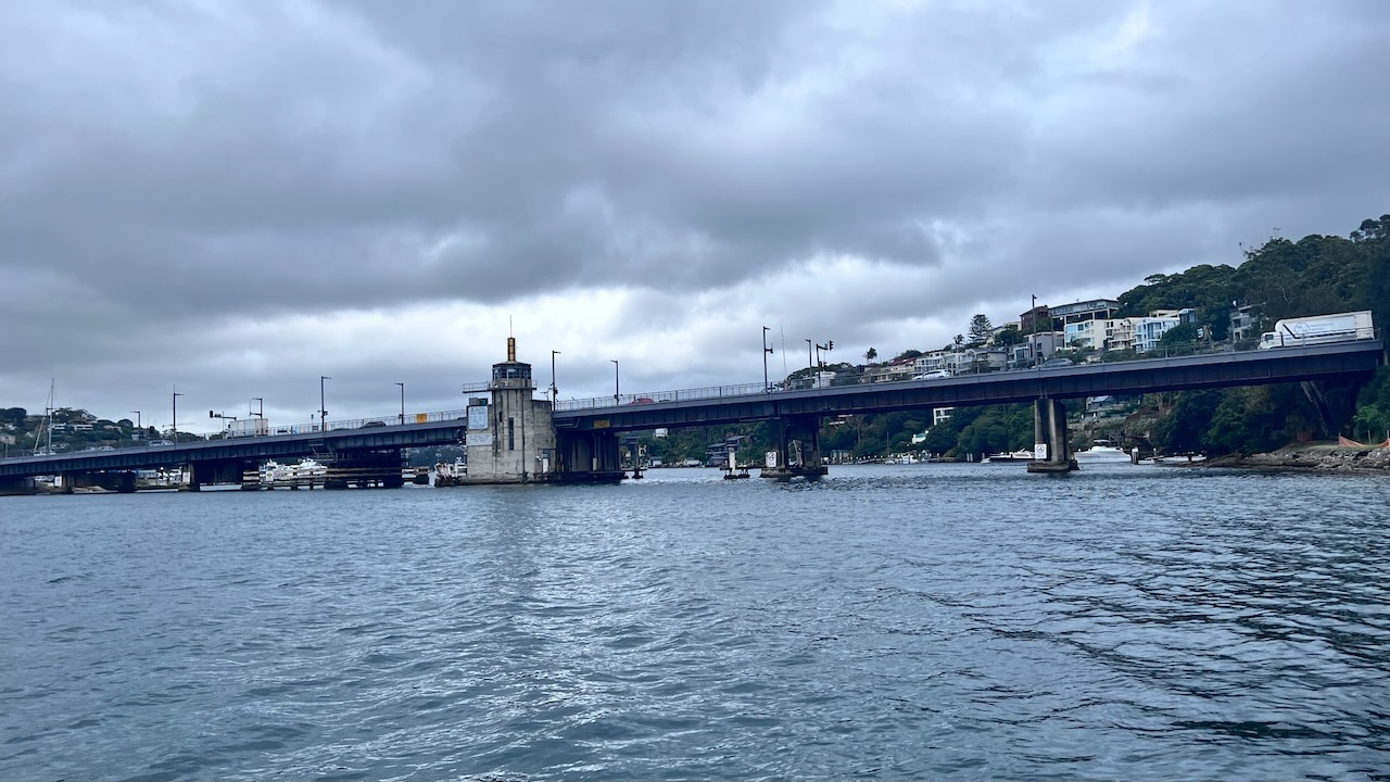 Waiting for Spit Bridge to open