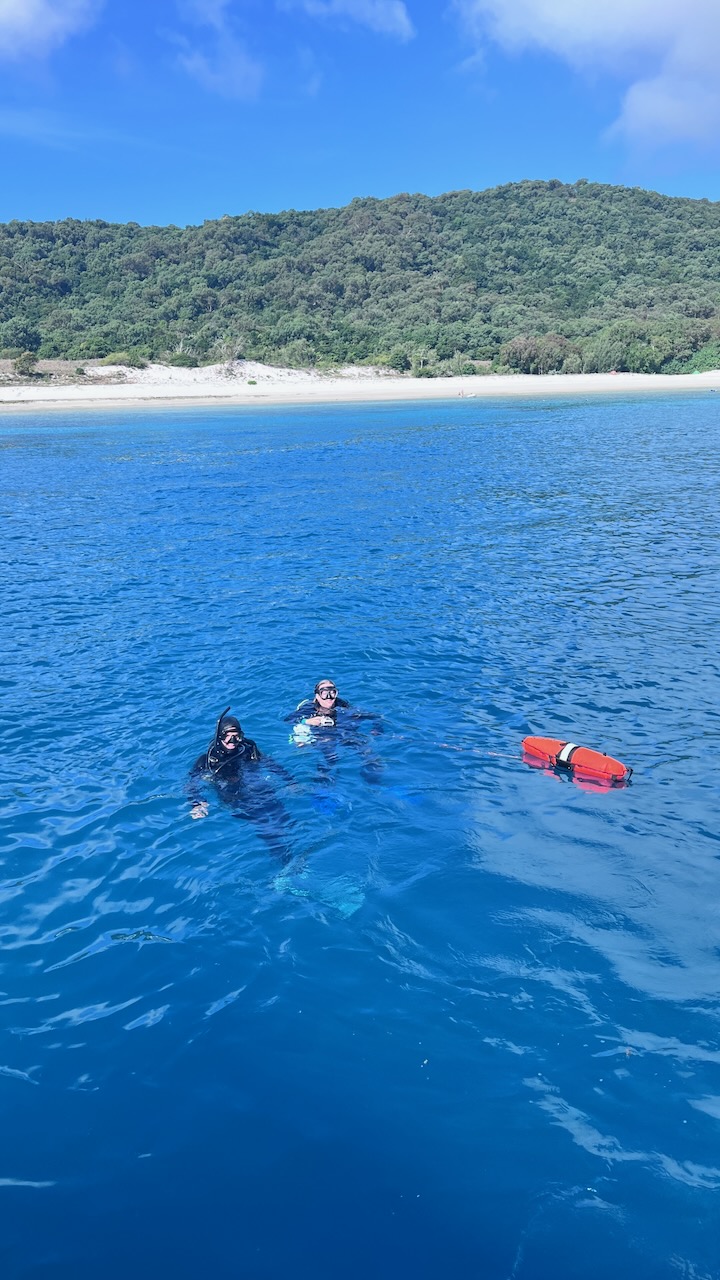 Diving from the back of Lazuli