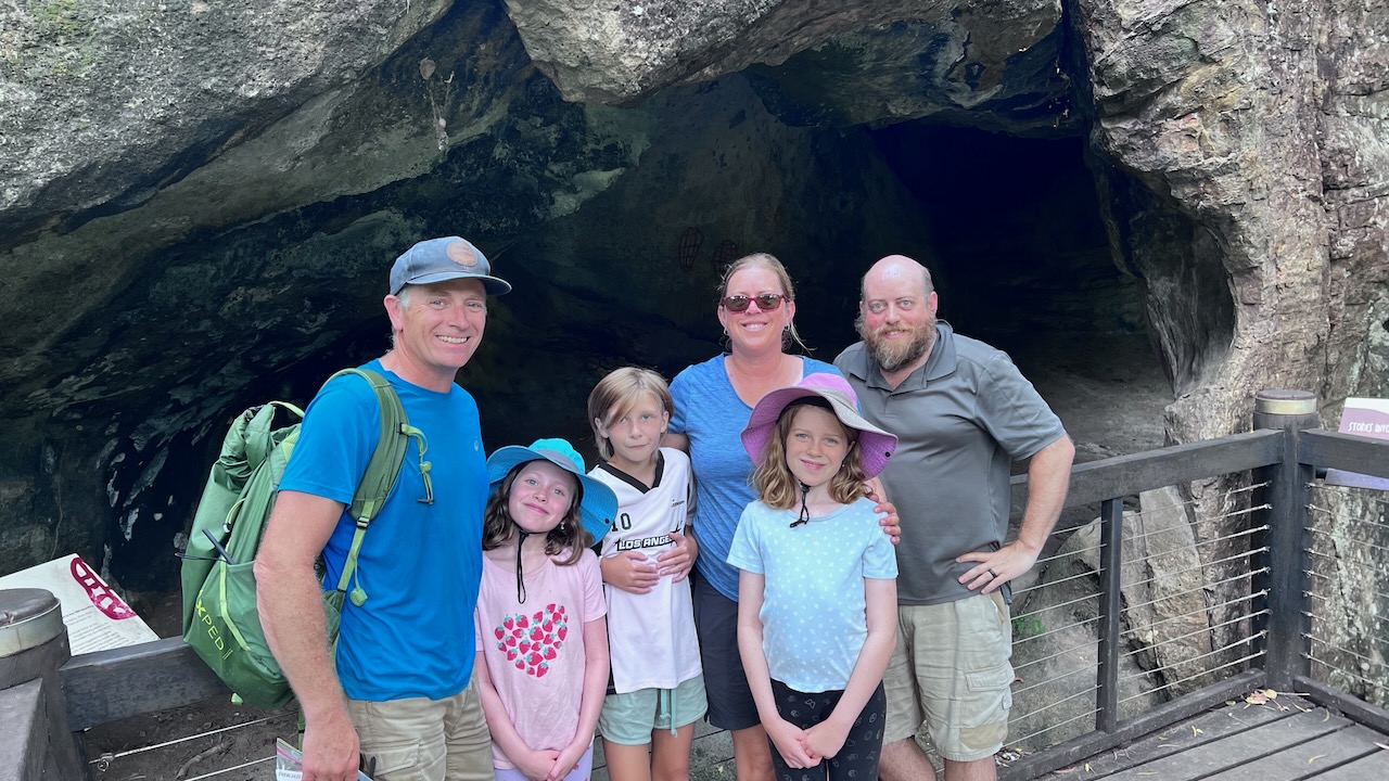 The main cave, used for food/supply storage