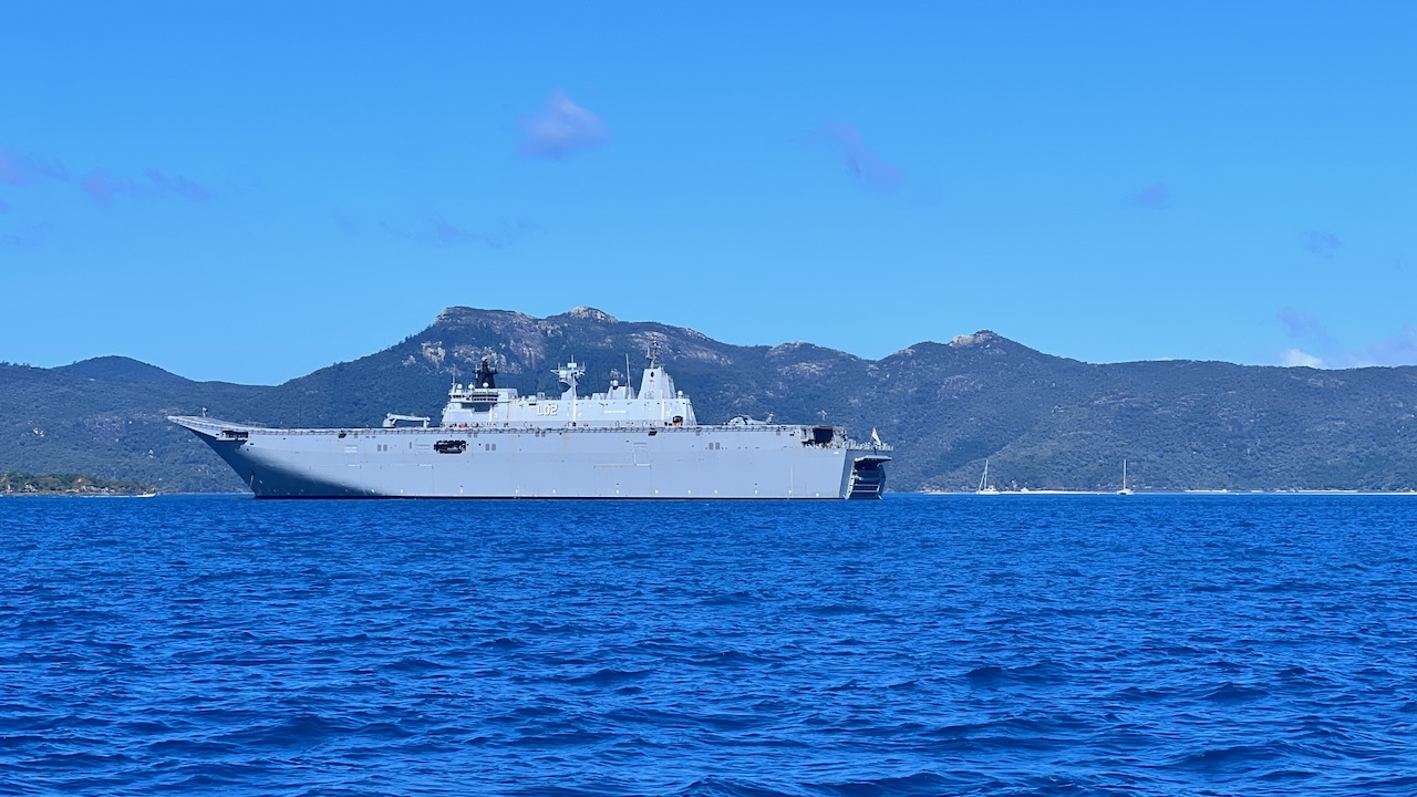 Not your usual visitor to these bays