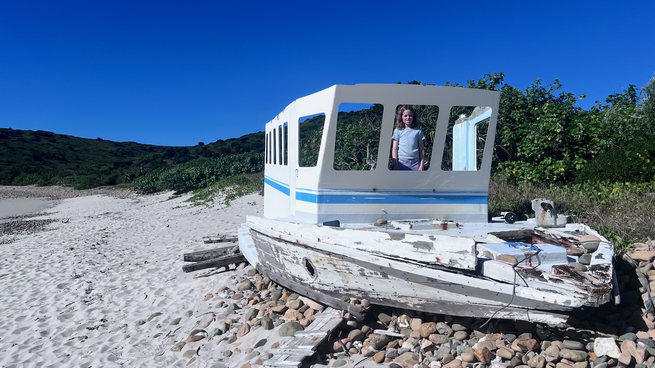 A wreck on the beach
