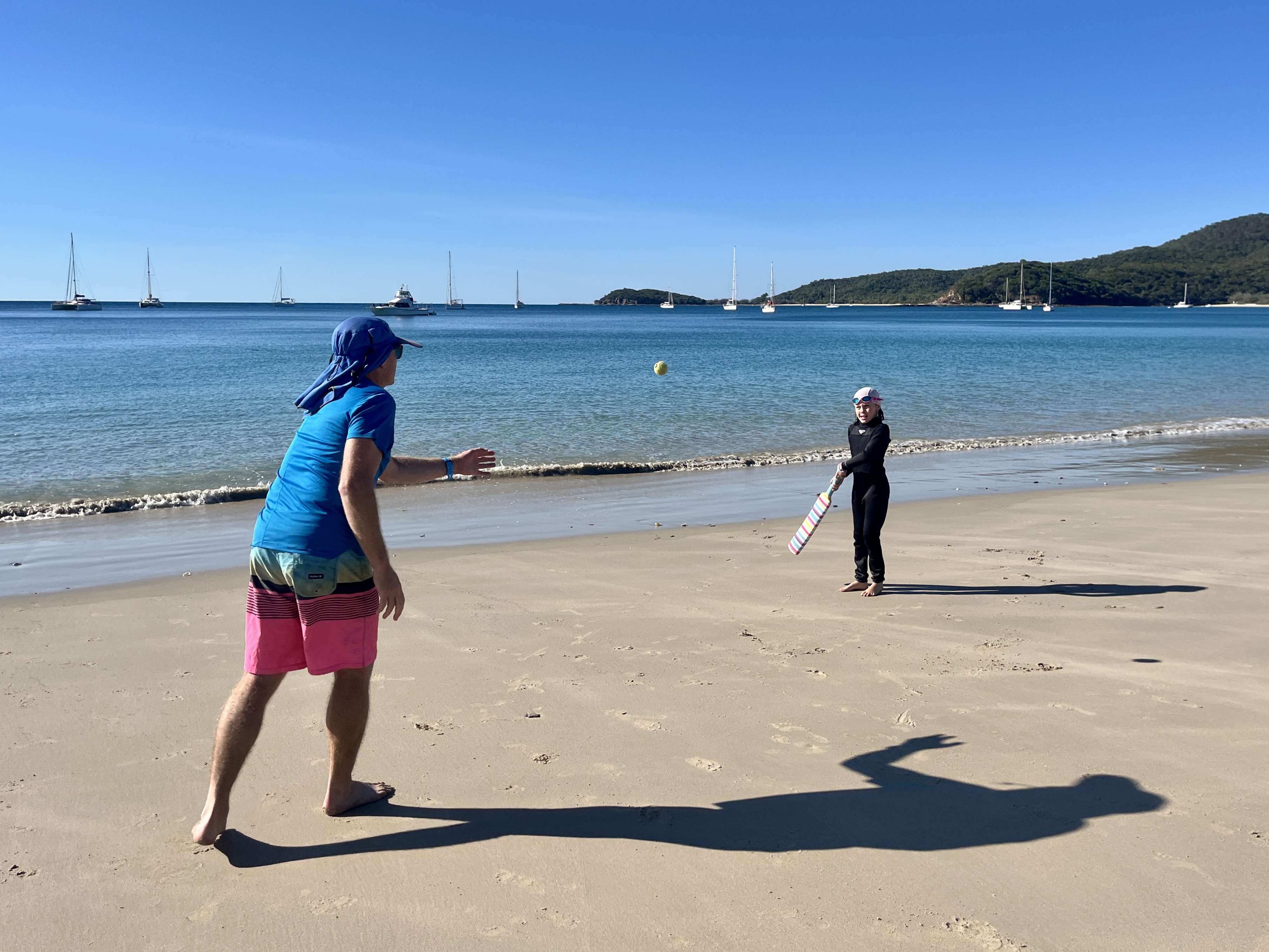 Bat and ball live in the tender, ready for use at any opportunity