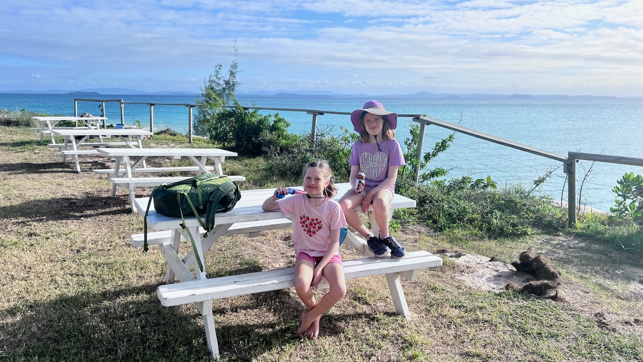 Much needed after the walk across the island