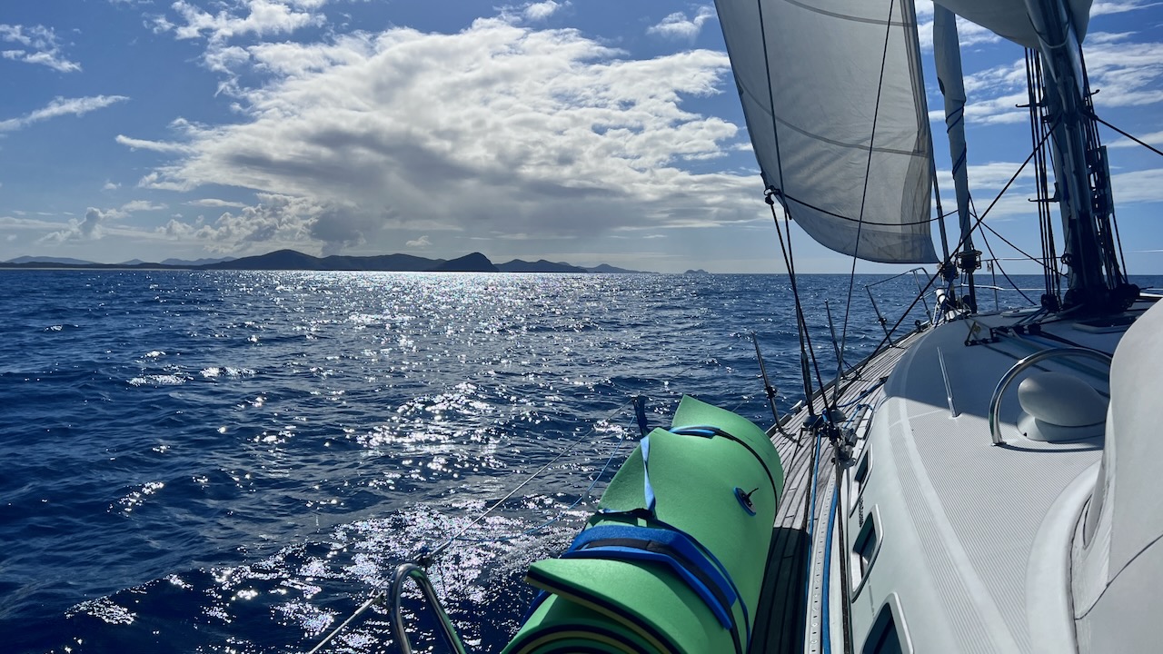 Got the sails up for a brief sail