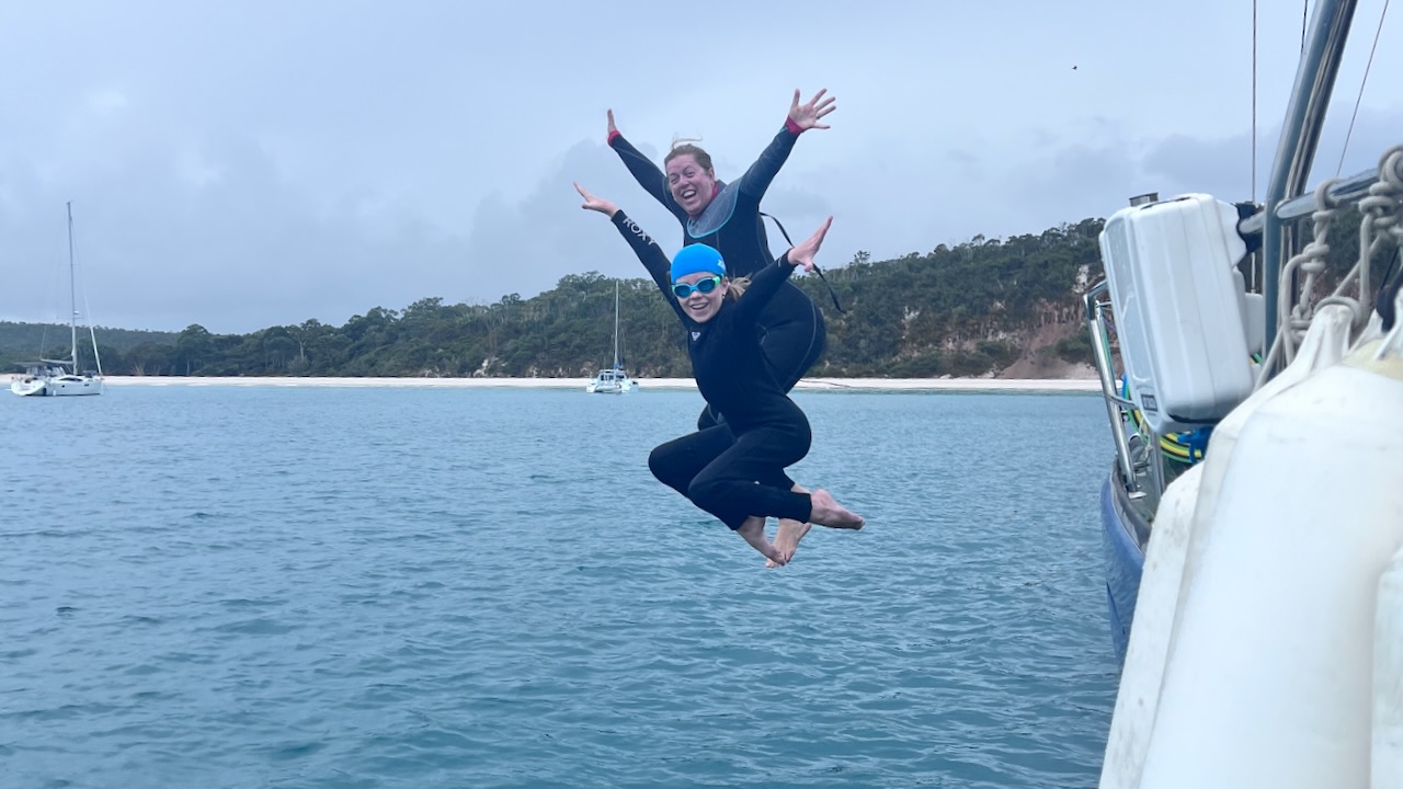 Synchronised jumping