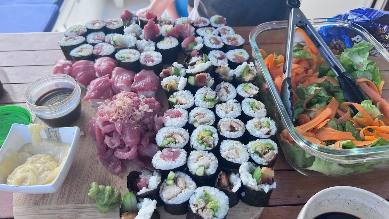 Kenny and Pete whipped up another amazing lunch