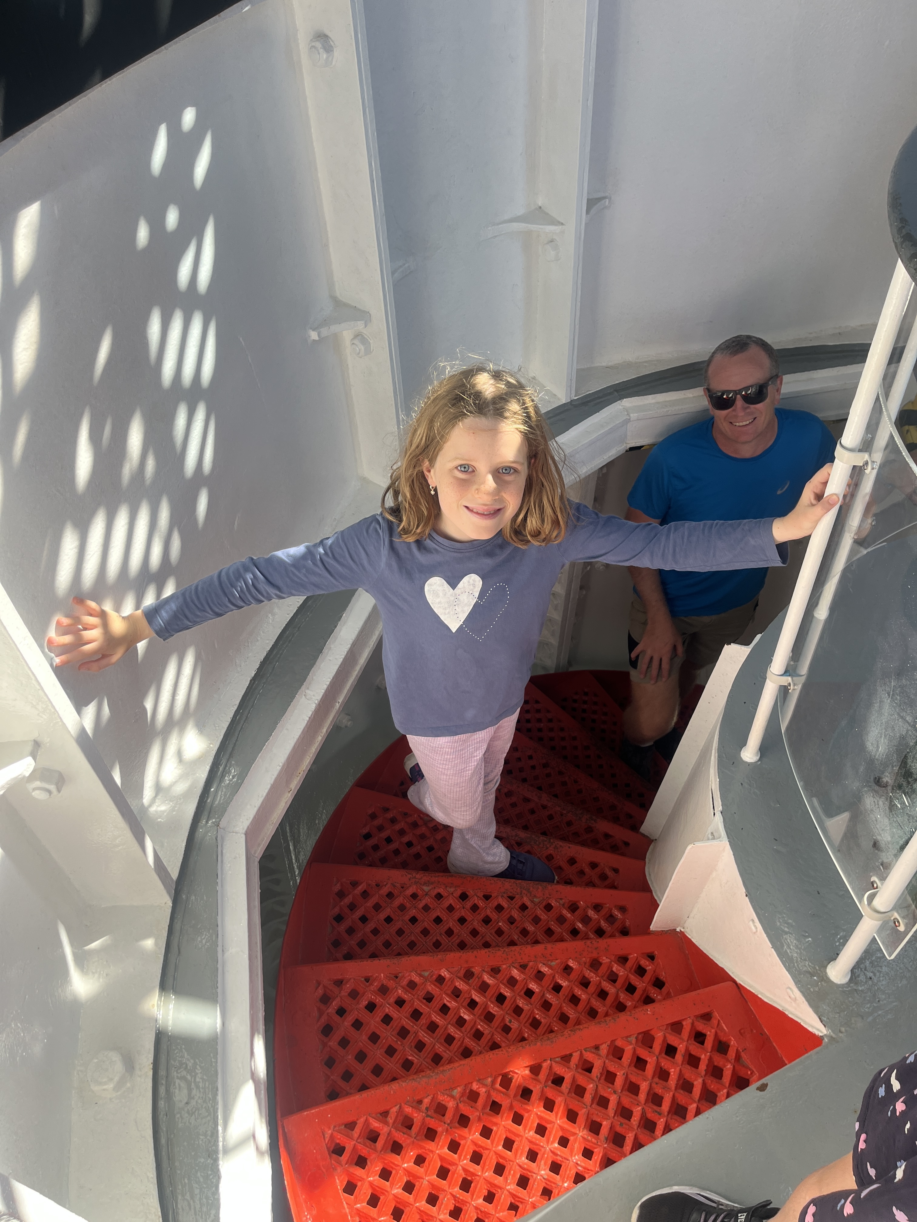 Only 3 levels to climb up.  The lighthouse was made in the UK and shipped out to Aus.