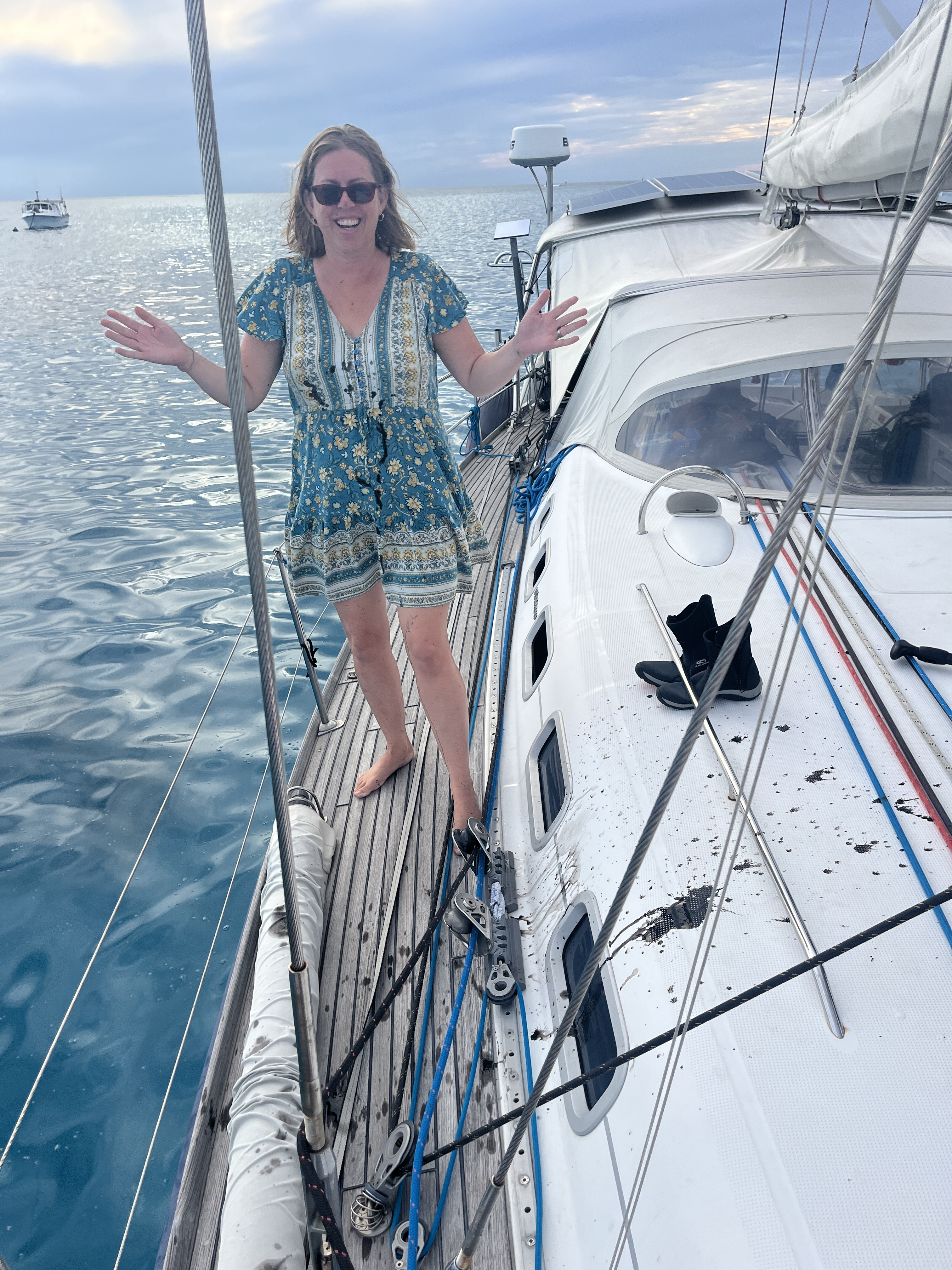 Getting inked at Fitzroy Reef