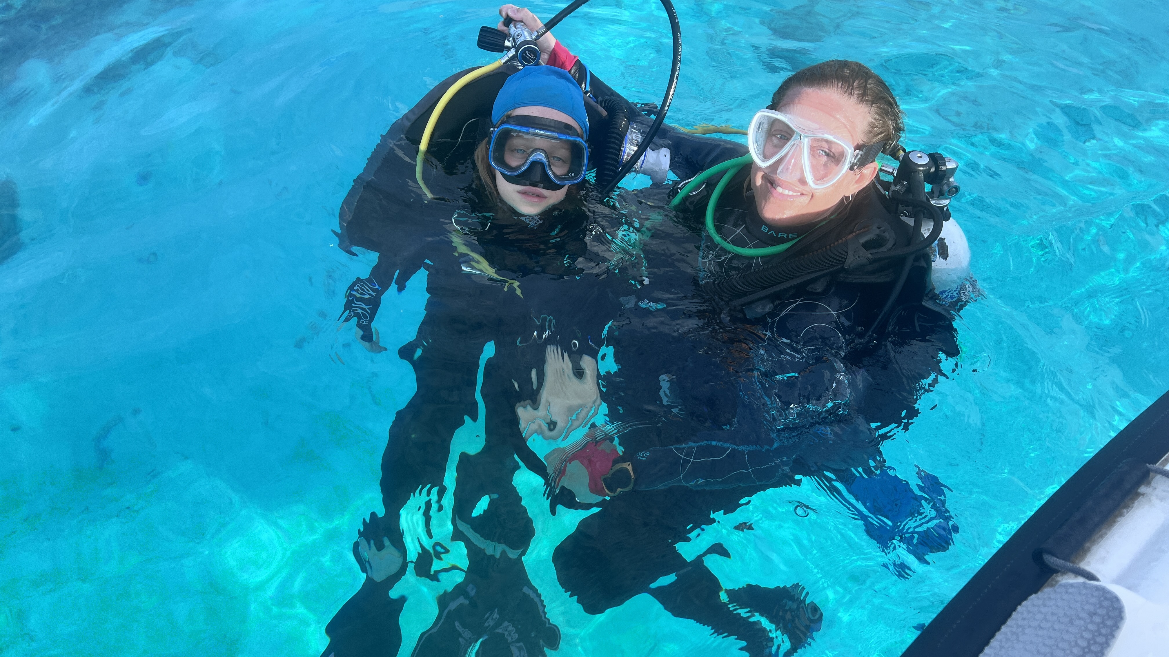 First dive (attempt) for Kristina