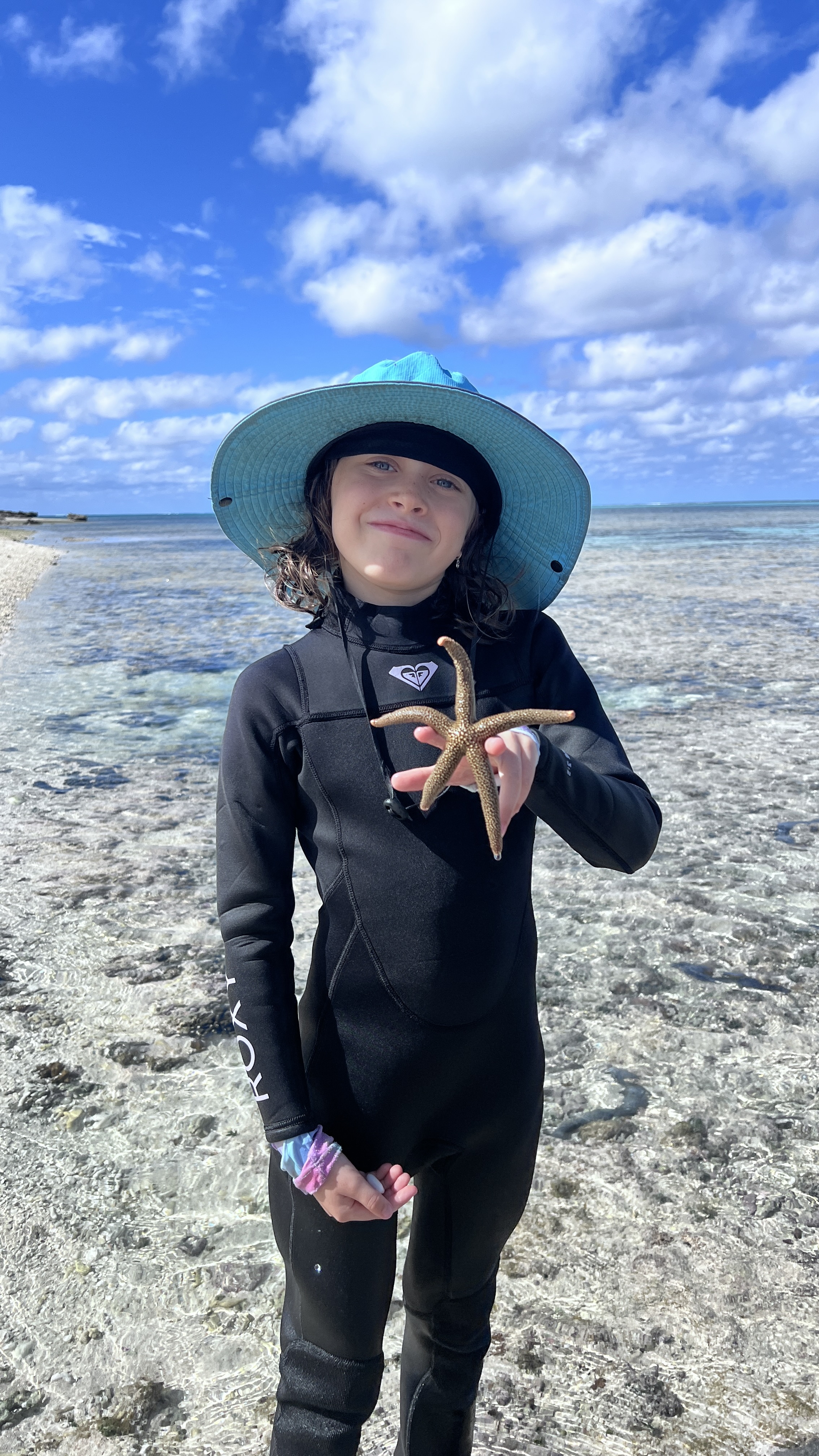 Emma found an interesting starfish