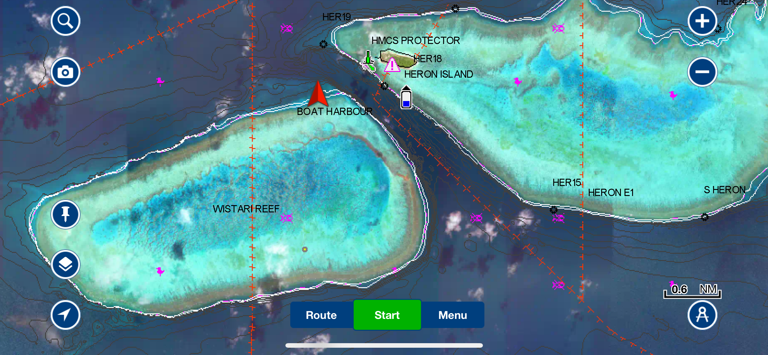It's not far from Wistari Reef to Heron Island