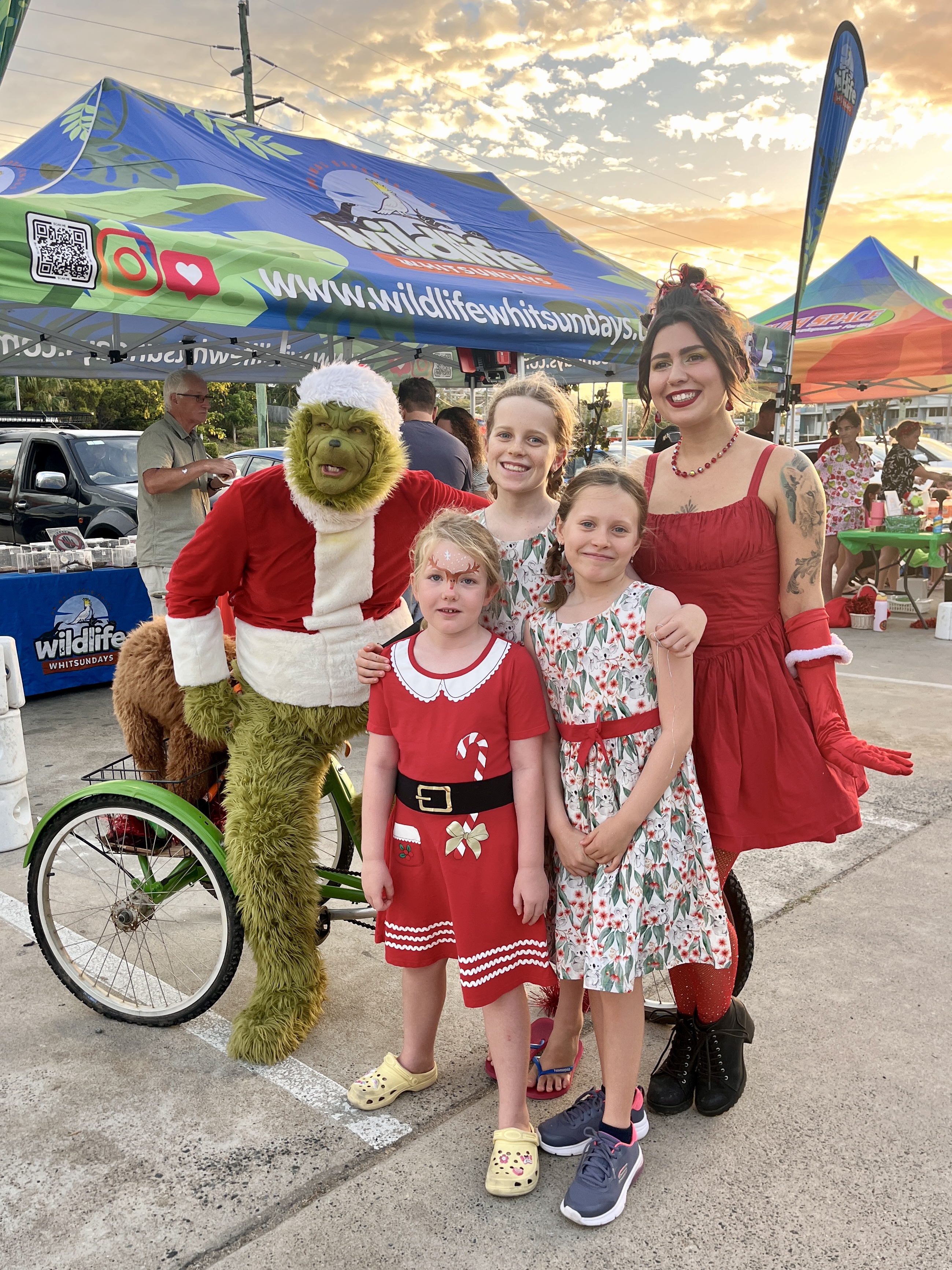 The Grinch outfit was great, as was the guy playing the part