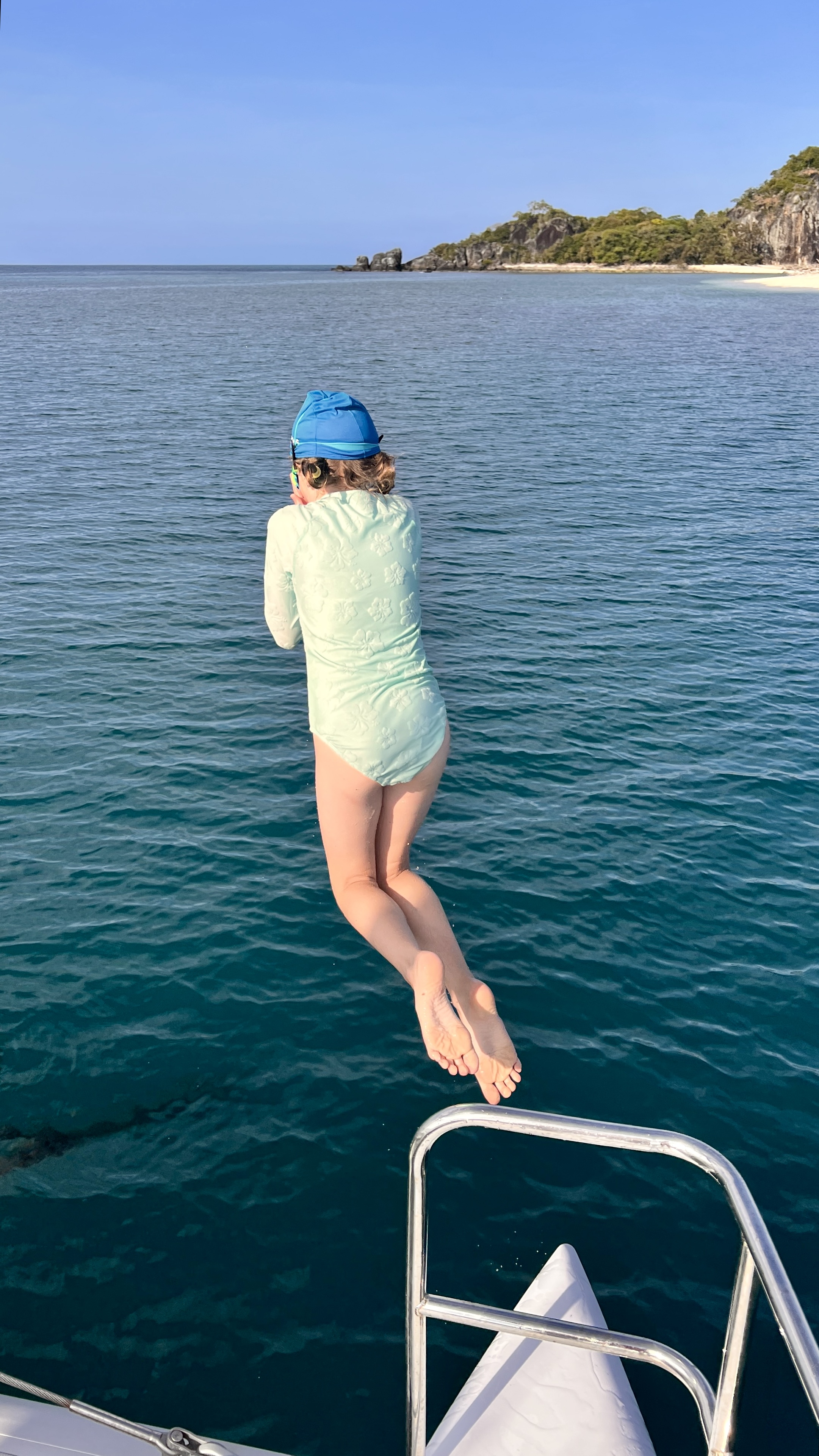 Kristina enjoying a jump off Hoot