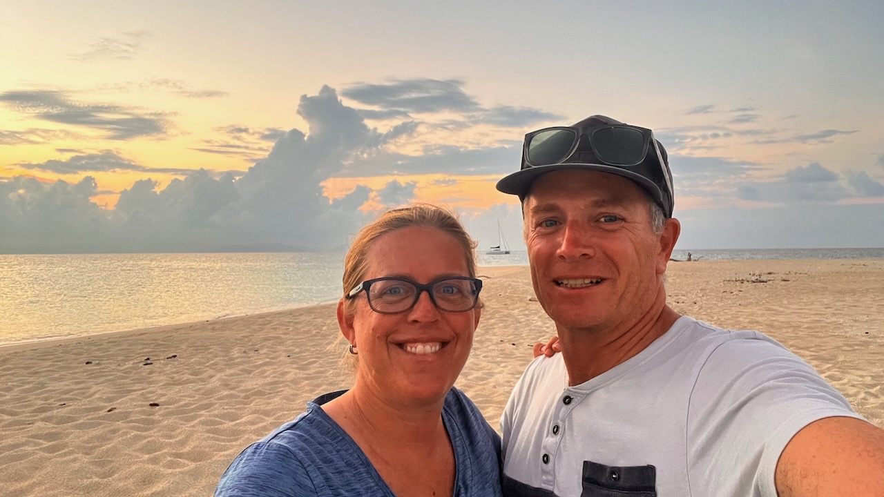 Kristie and I on Sudbury Cay