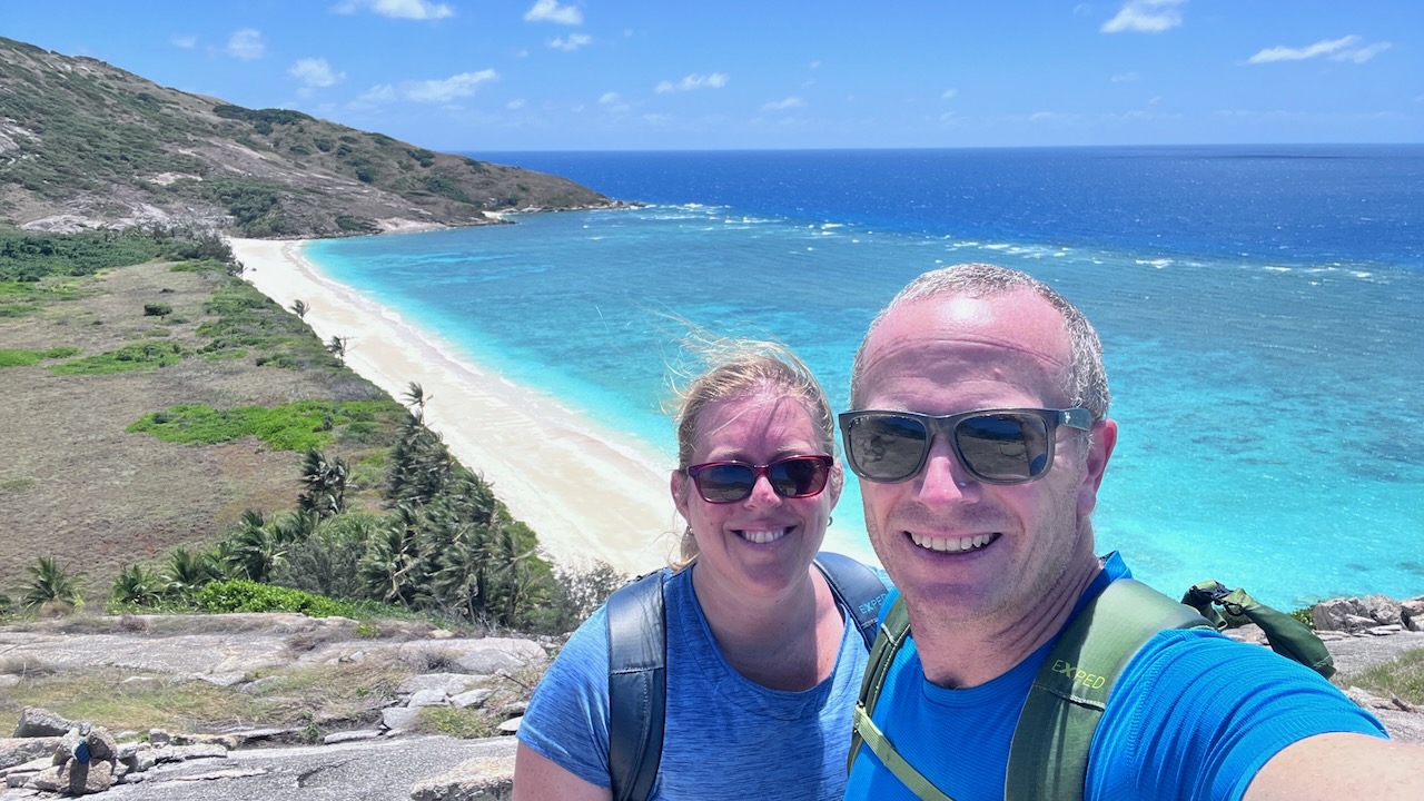 Looking back down to Coconut Beach