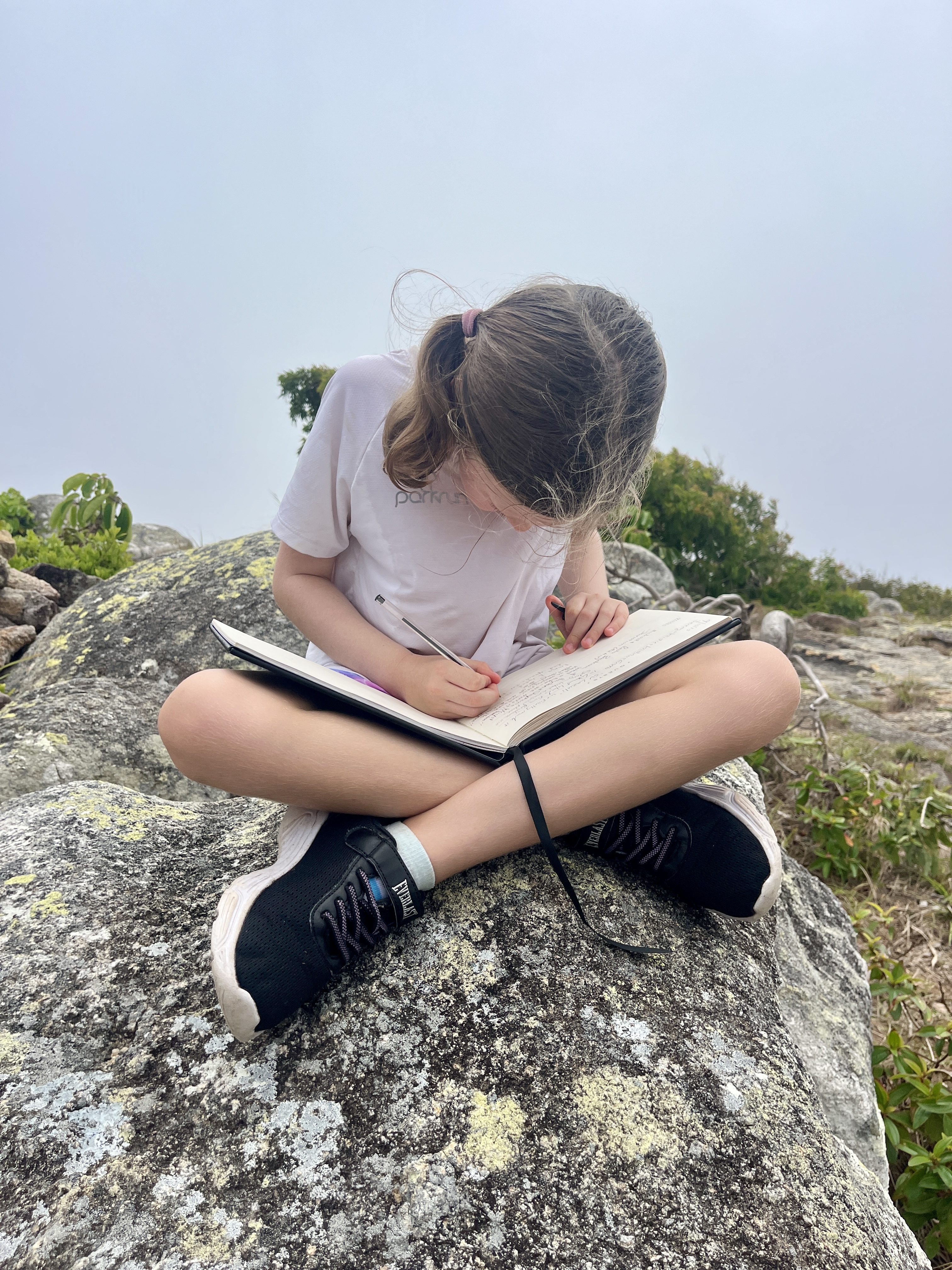 Emma leaving her thoughts of the walk - see below