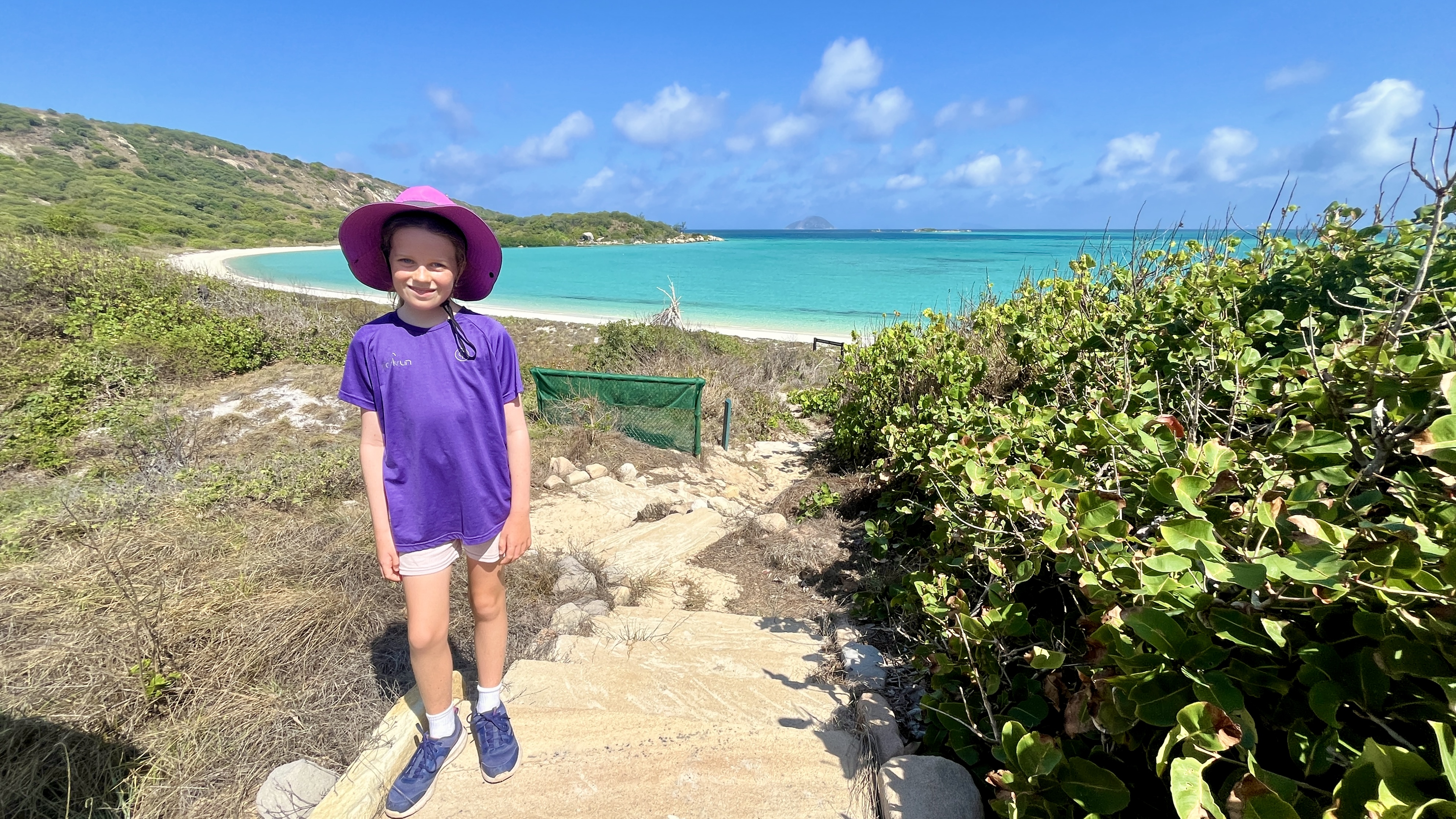 Heading down to the beach at Blue Lagoon