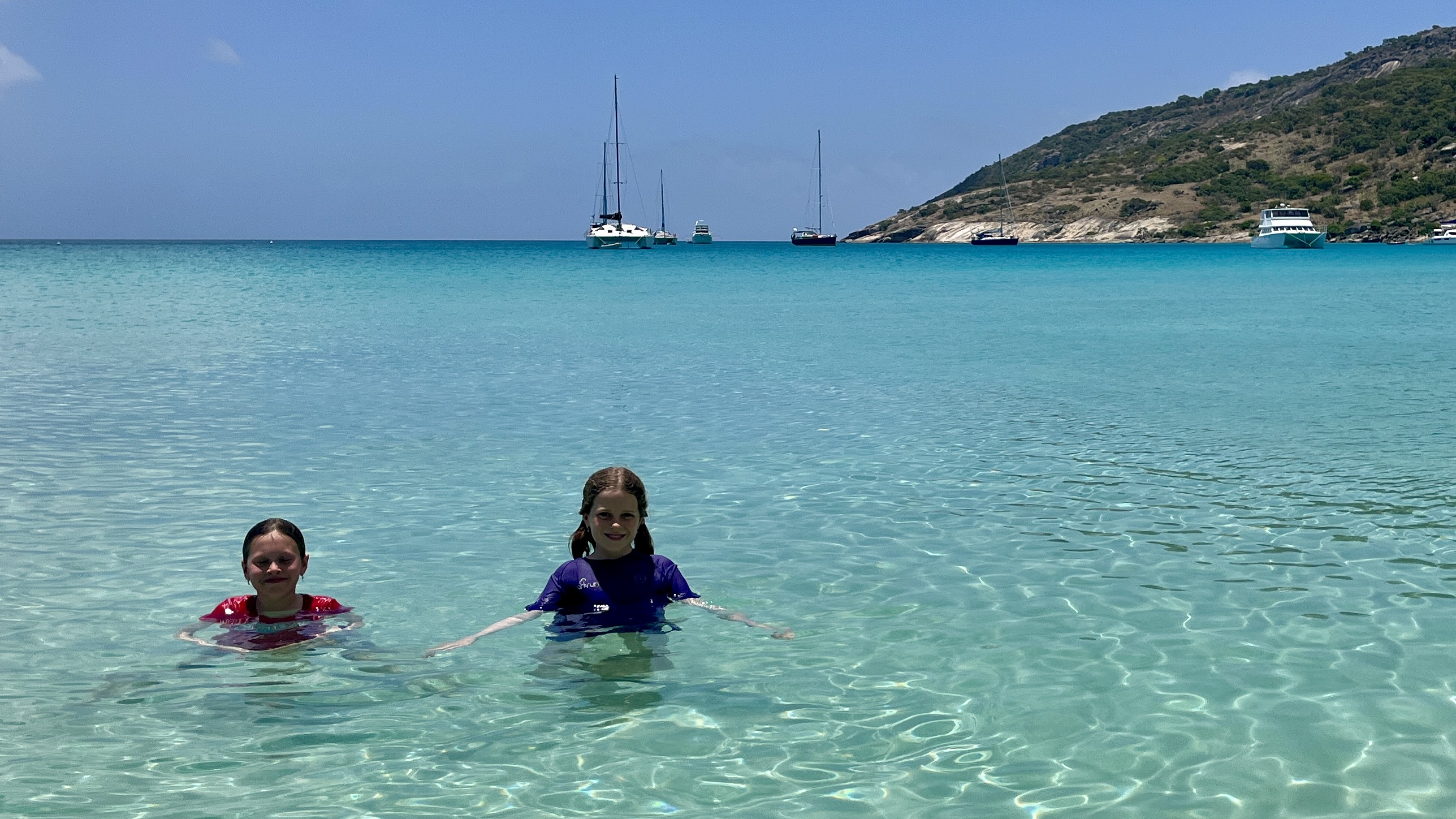 It was hot, and a swim was needed.