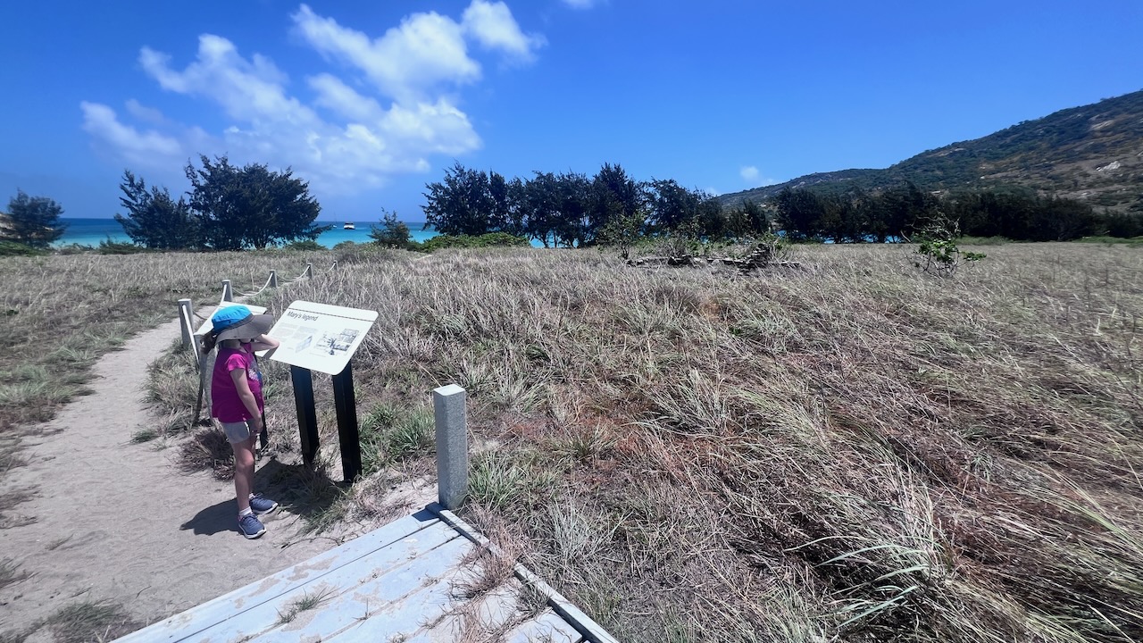 Ruins of the original settlement here