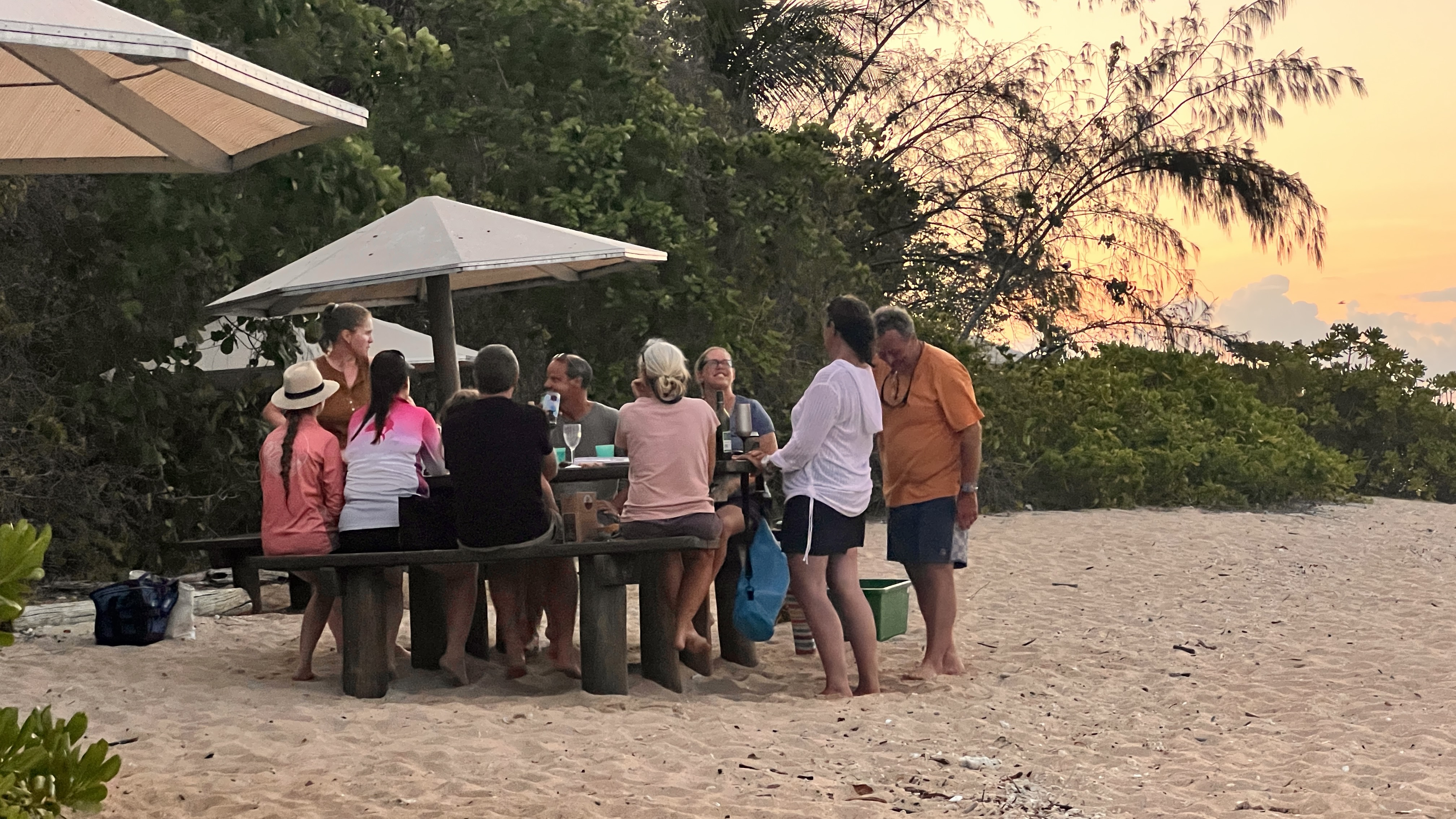 Good laughs and food and drinks