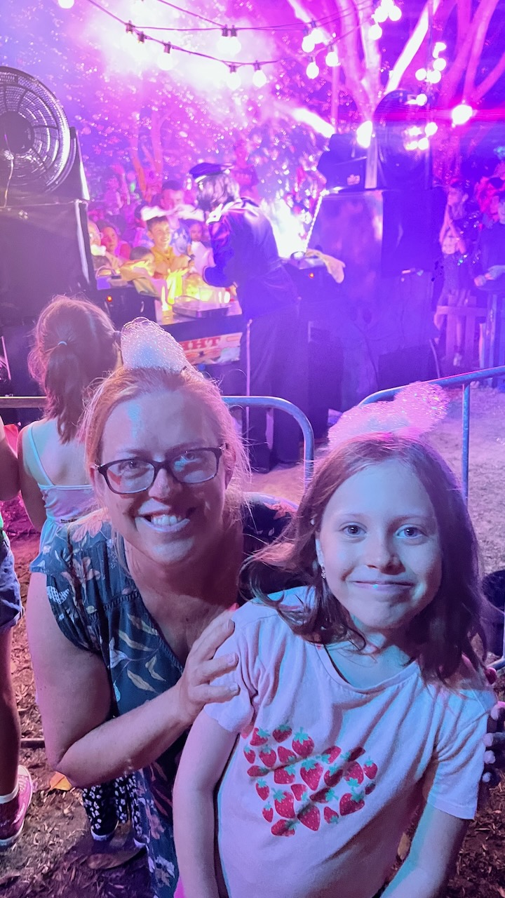 Kristie and Emma with bubbles